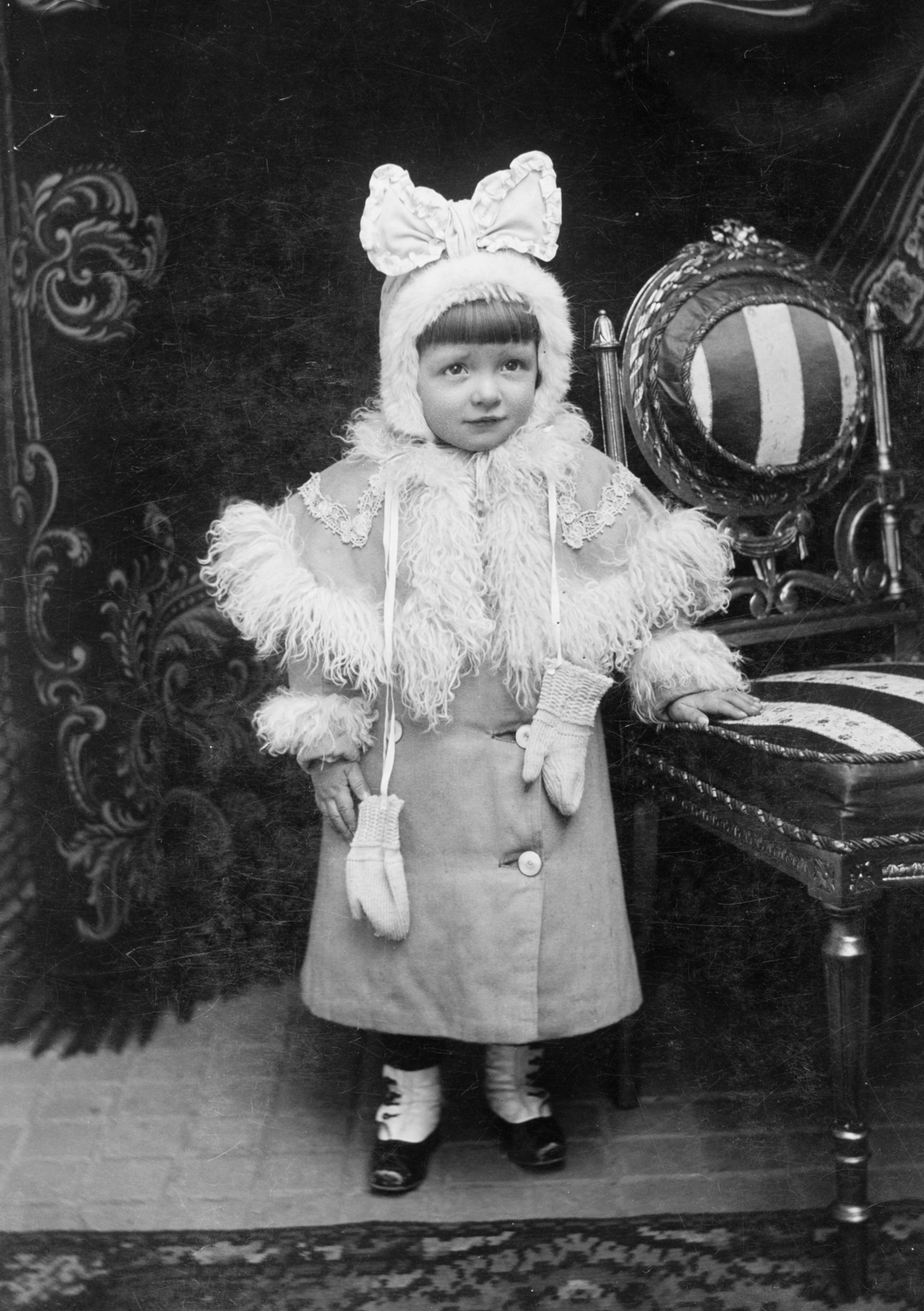 1900, GGAABBOO, kid, gloves, Fortepan #32463