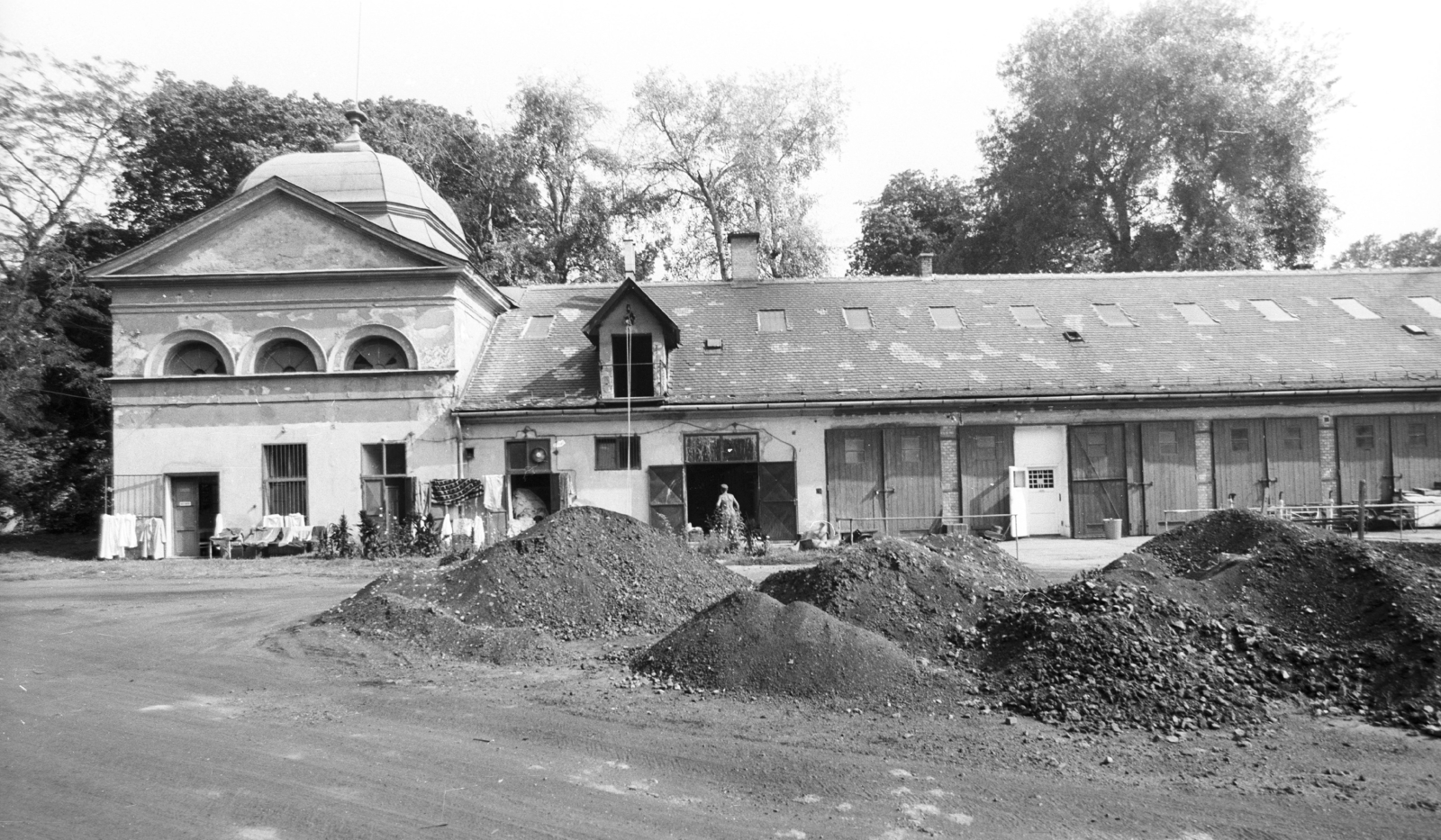 Magyarország, Gödöllő, Gödöllői Királyi Kastély, istállóépület., 1980, Építésügyi Dokumentációs és Információs Központ, VÁTI, barokk-stílus, palota, Andreas Mayerhoffer-terv, Fortepan #32503