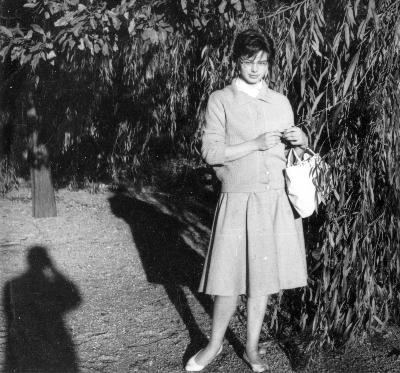 1966, Fortepan, portré, árnyékszelfi, lány, Fortepan #32744