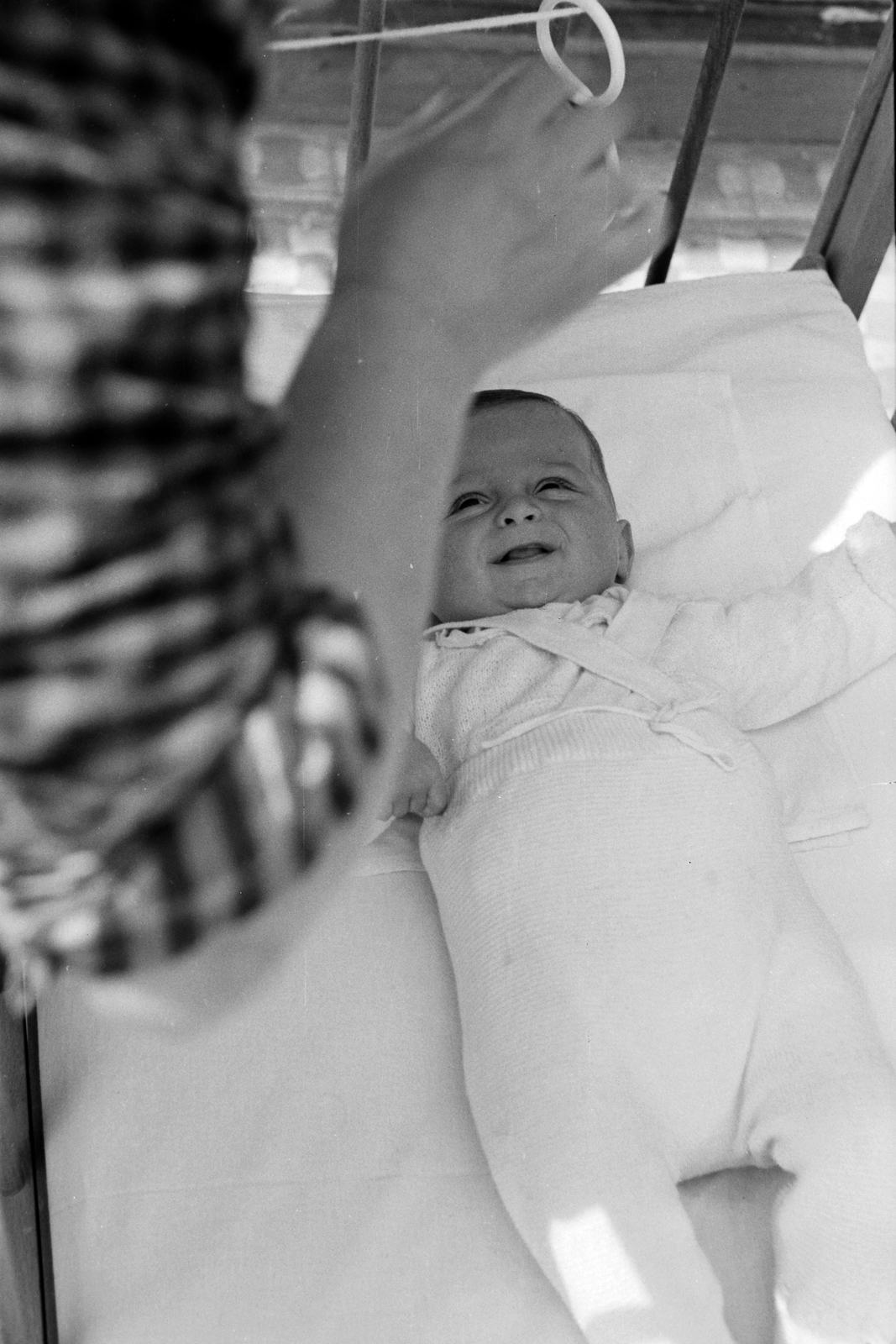 Hungary, Budapest, 1949, Kovács Márton Ernő, newborn, Fortepan #32886