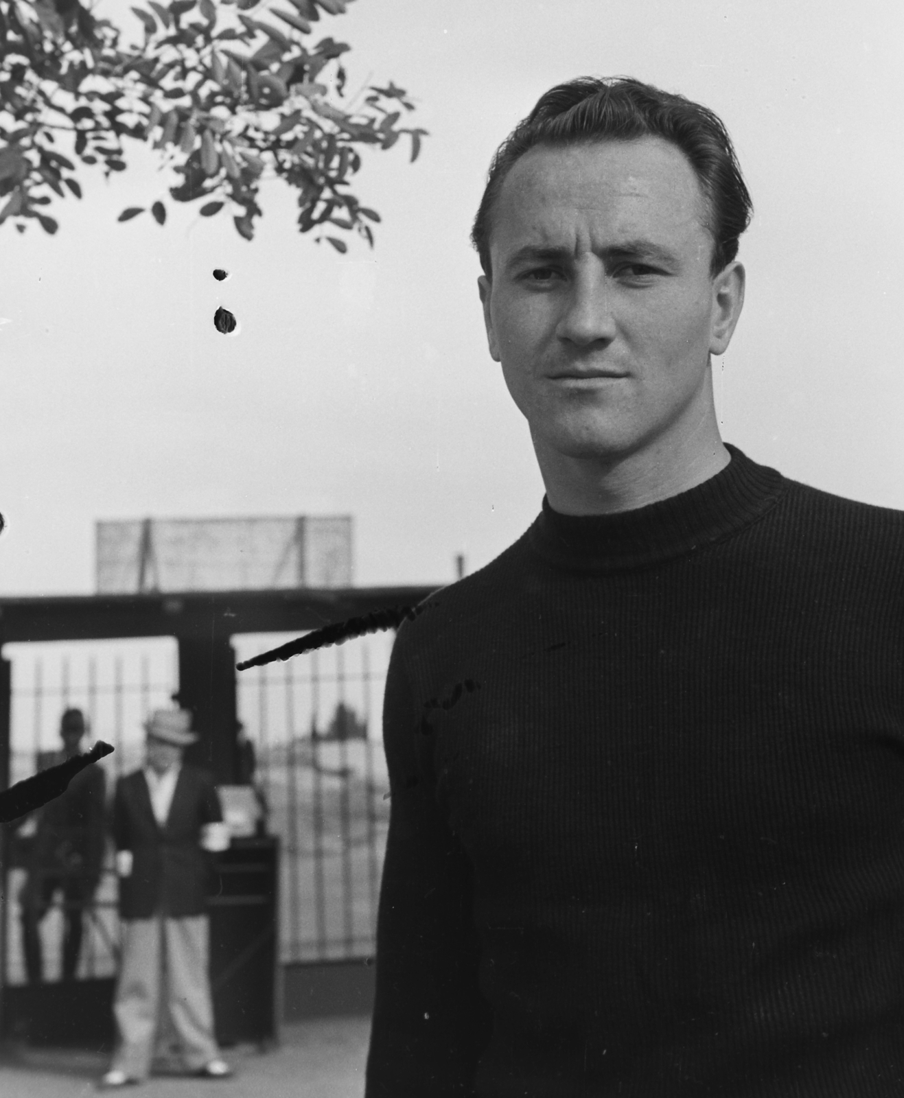 Hungary, Henni Géza (FTC) válogatott futballkapus., 1949, Kovács Márton Ernő, celebrity, football, Fortepan #33144