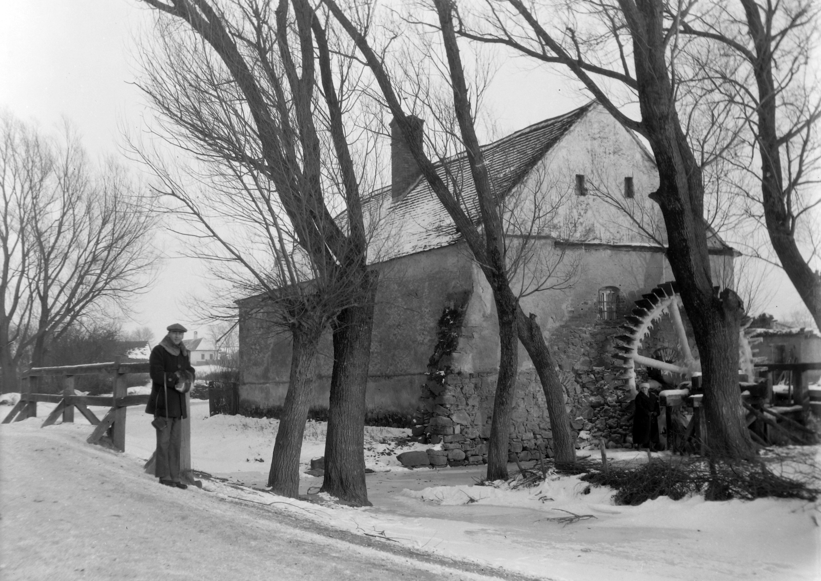 Magyarország, Dabrony, vízimalom., 1930, Körmendy Pál, vizimalom, vizikerék, Fortepan #33320