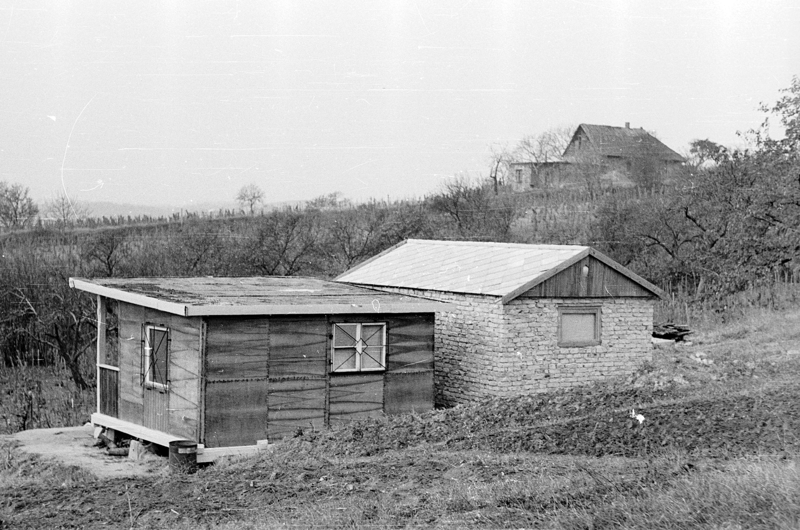 Magyarország, 1981, Építésügyi Dokumentációs és Információs Központ, VÁTI, kalyiba, Fortepan #33361