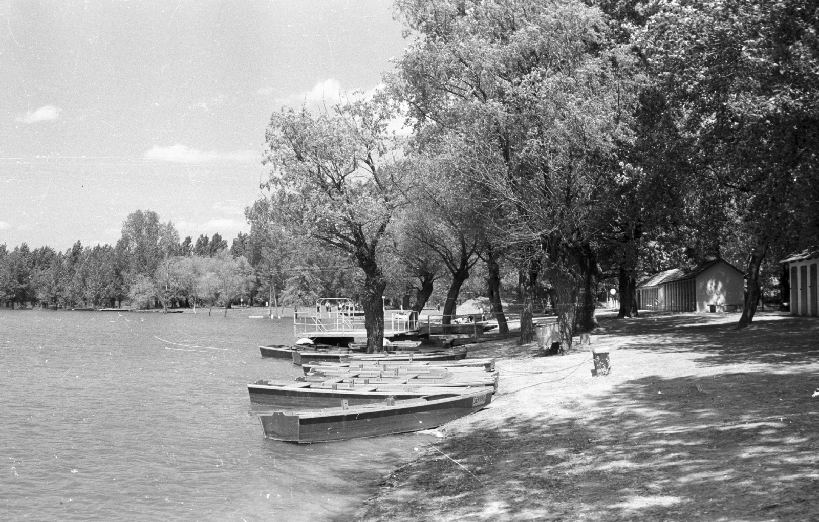 Hungary, Mártély, Tisza-part, strand., 1968, Építésügyi Dokumentációs és Információs Központ, VÁTI, boat, Fortepan #33432