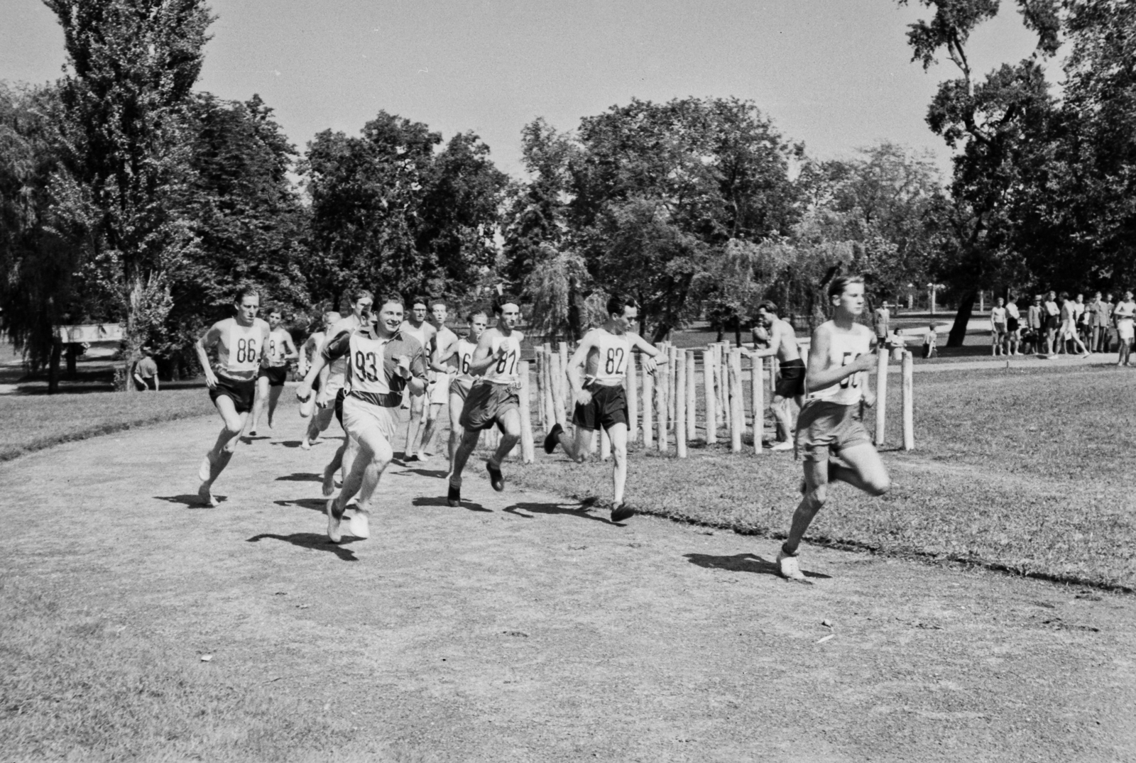 Magyarország, Városliget, Budapest XIV., Városligeti sportnap, férfi futóverseny., 1949, Kovács Márton Ernő, Budapest, férfi, futóverseny, Fortepan #33614