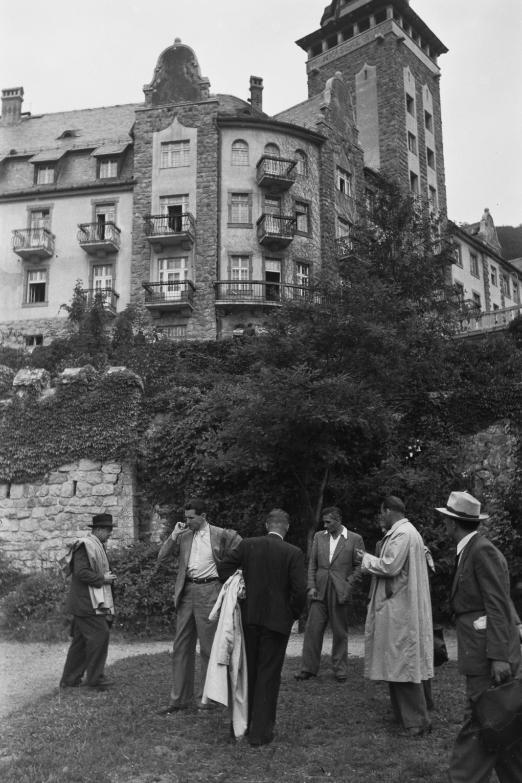 Hungary, Lillafüred, Miskolc, Palotaszálló., 1949, Kovács Márton Ernő, hotel, Renaissance Revival, Kálmán Lux-design, Fortepan #33727