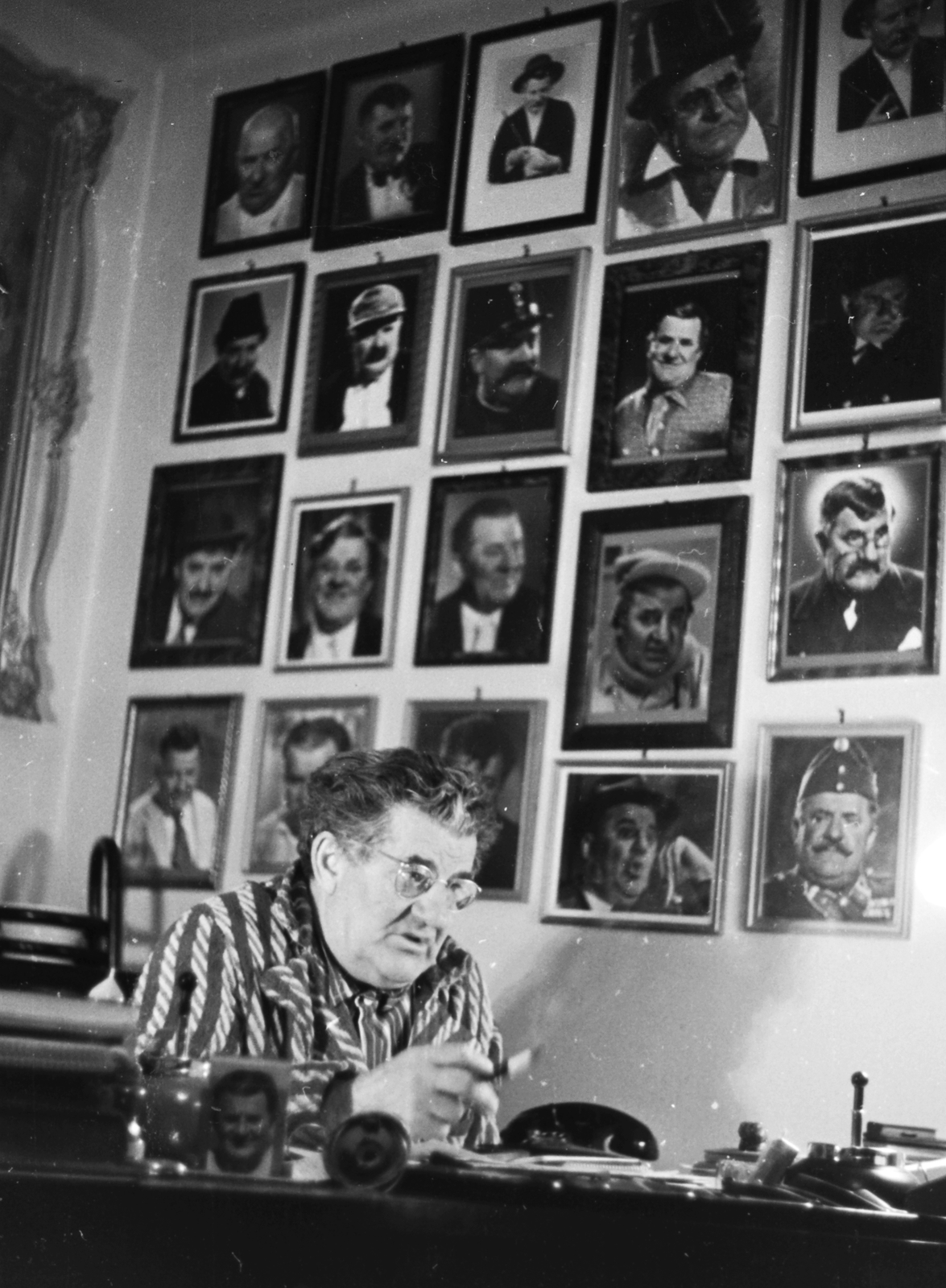 Magyarország, Mály Gerő színművész., 1946, Kovács Márton Ernő, híres ember, portré, fénykép, Fortepan #33752