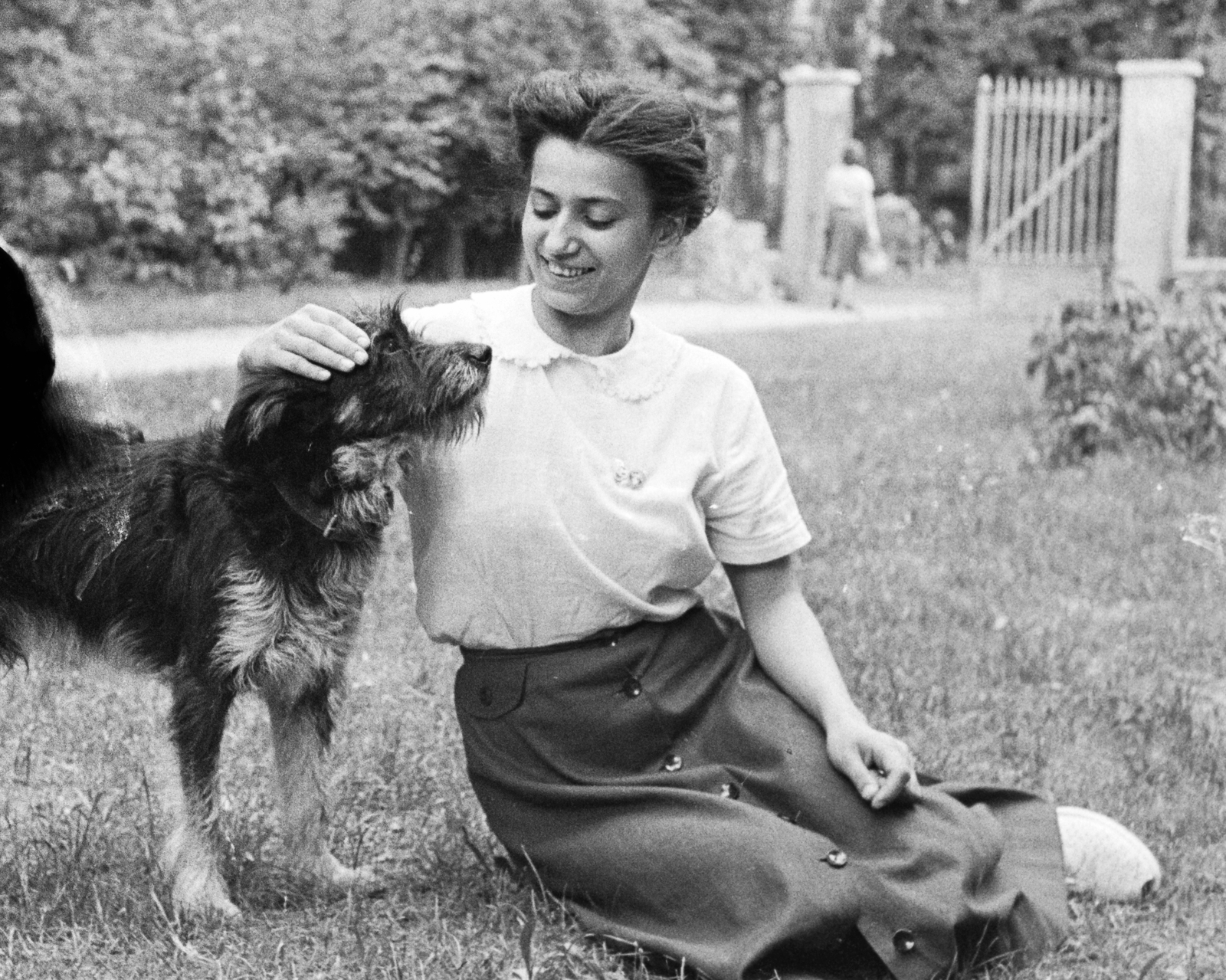 1949, Kovács Márton Ernő, dog, woman, Fortepan #33767