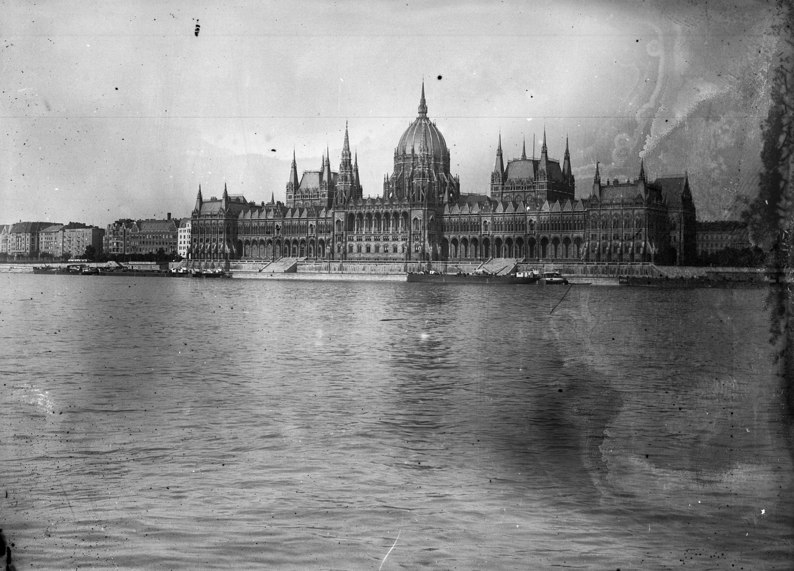 Magyarország, Budapest, Parlament., 1927, Fortepan, építészet, Steindl Imre-terv, országház, neogótika, Duna, eklektikus építészet, Fortepan #3507