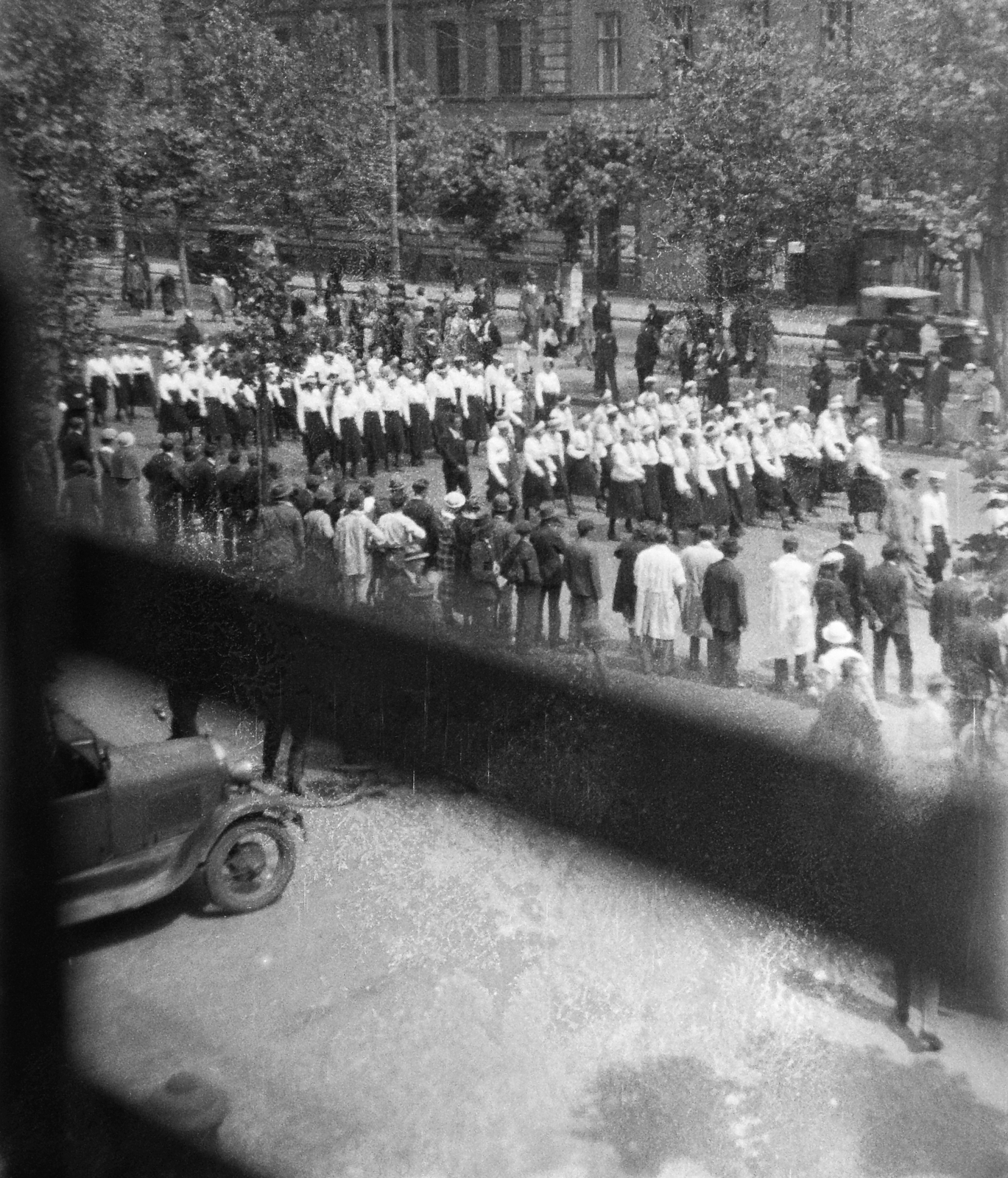 Hungary, Budapest VI., Andrássy út - Csengery utca sarok., 1931, Fortepan, march, Budapest, Fortepan #3677