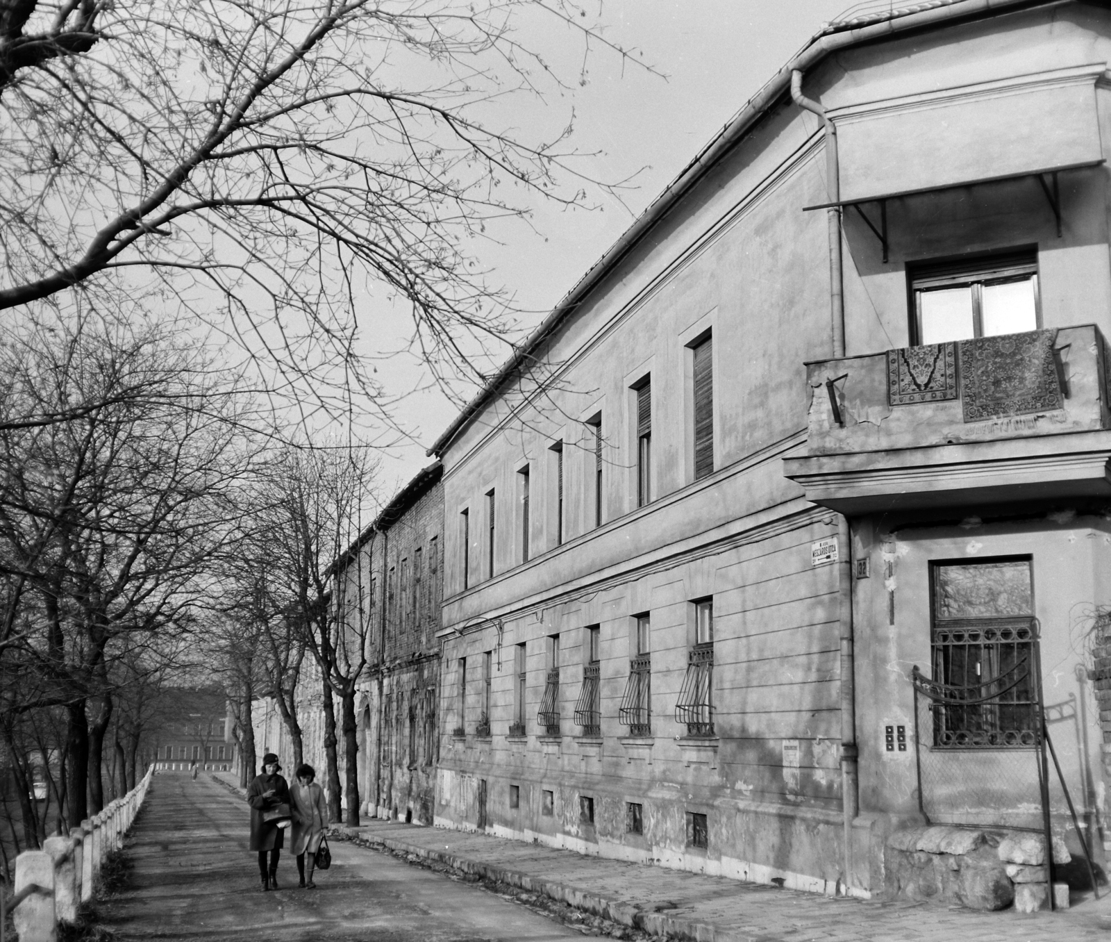 Hungary, Budapest I., Mészáros utca., 1965, UVATERV, railing, street view, Budapest, Fortepan #3782