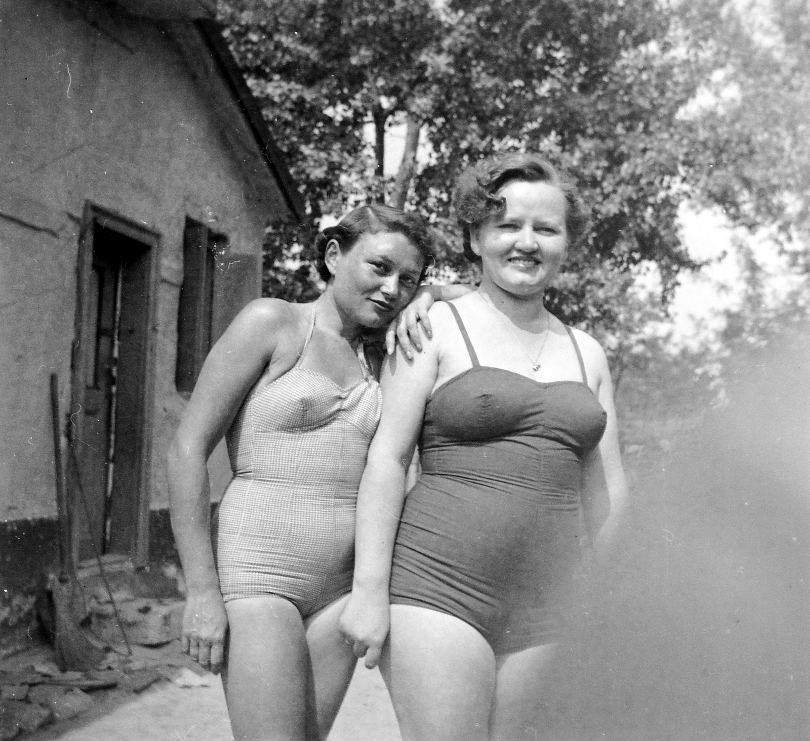 1951, Fortepan, portrait, bathing suit, women, Fortepan #3872