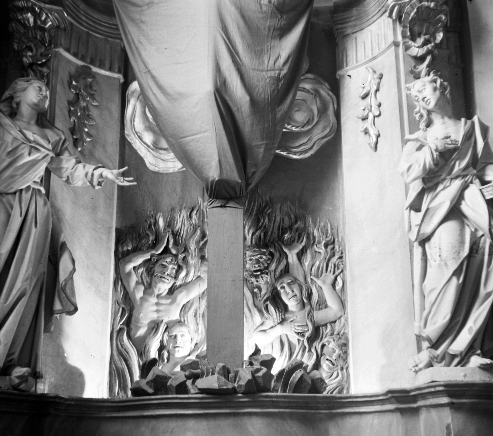 1957, Fortepan, religion, Baroque-style, good friday, Fortepan #39020