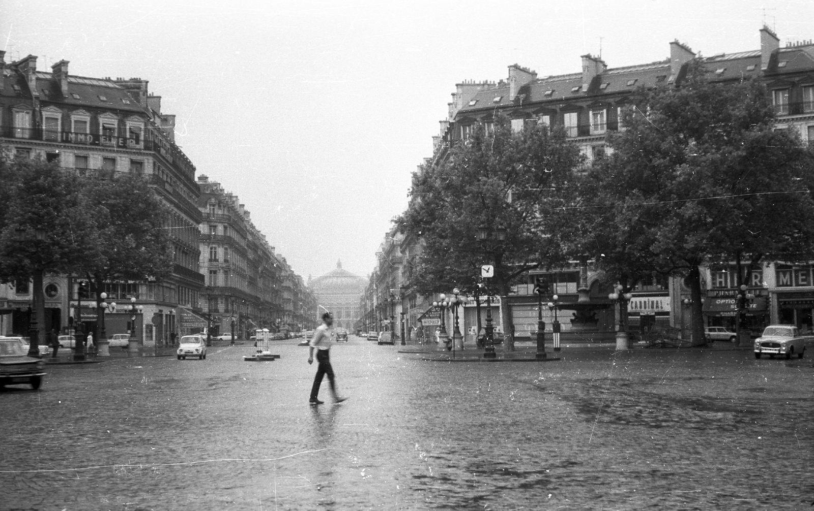 France, Paris, André Malraux tér, távolban az Opera épülete., 1969, Fortepan, Fortepan #39112