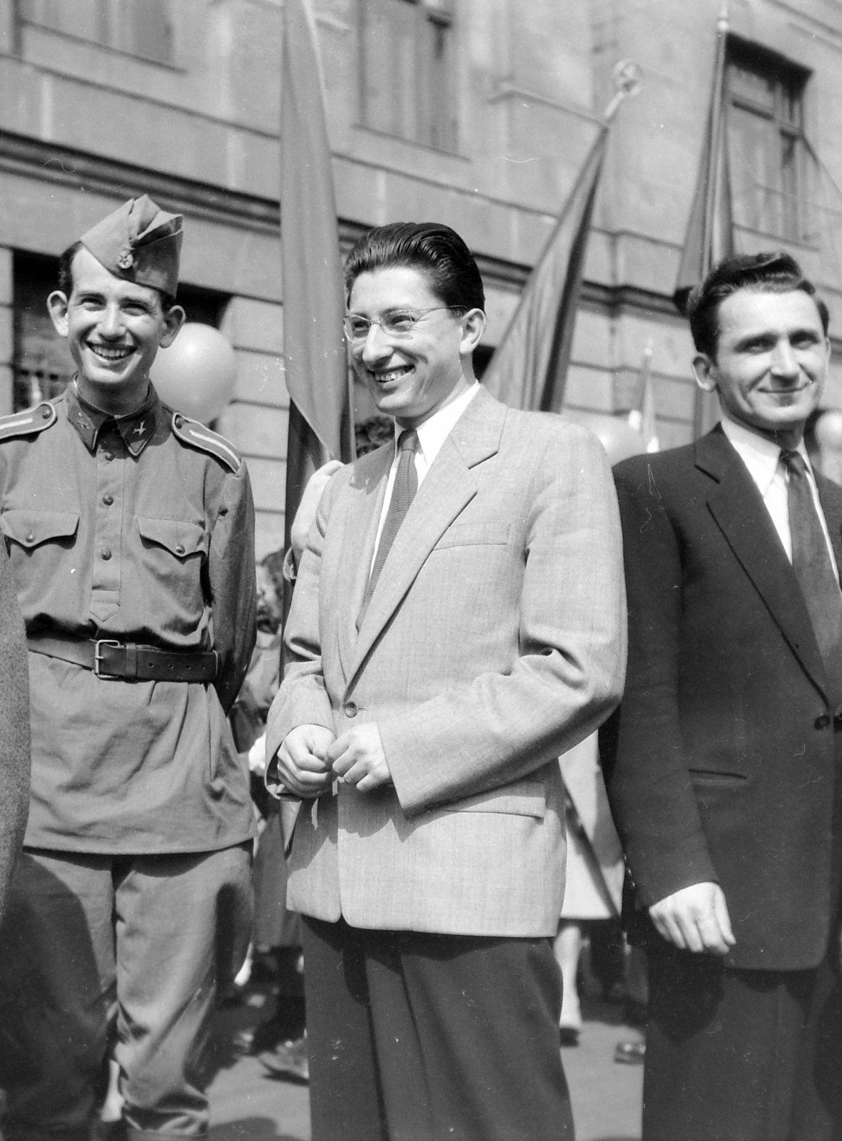 Hungary, Budapest V., Szabadság tér - Október 6. (gróf Teleki Pál) utca sarok., 1949, Fortepan, Budapest, Fortepan #3919