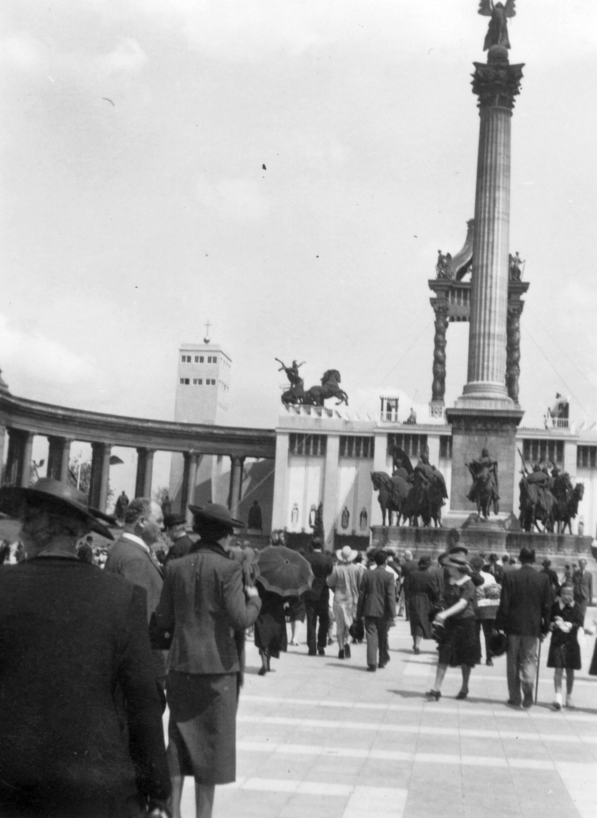 Magyarország, Budapest XIV., Hősök tere, Eucharisztikus Világkongresszus, 1938 május., 1938, Angyalföldi Helytörténeti Gyűjtemény, vallás, találkozó, Budapest, Fortepan #39478