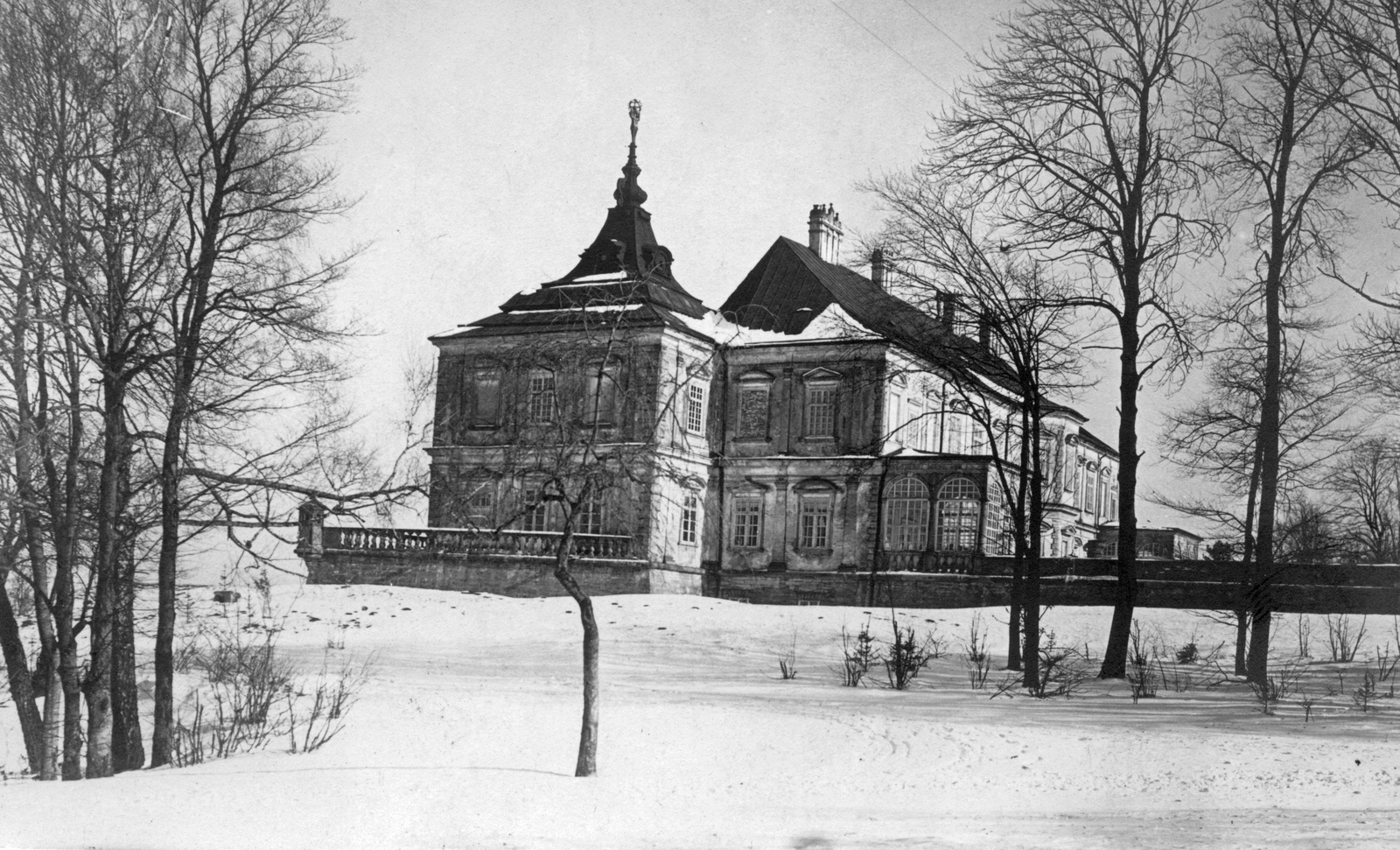 Ukraine, Pidhirtsi, (ekkor Podhorce), kastély., 1915, Angyalföldi Helytörténeti Gyűjtemény, castle, winter, renaissance, Guillaume Le Vasseur de Beauplan-design, Andrea dell’Aqua-design, Fortepan #39525