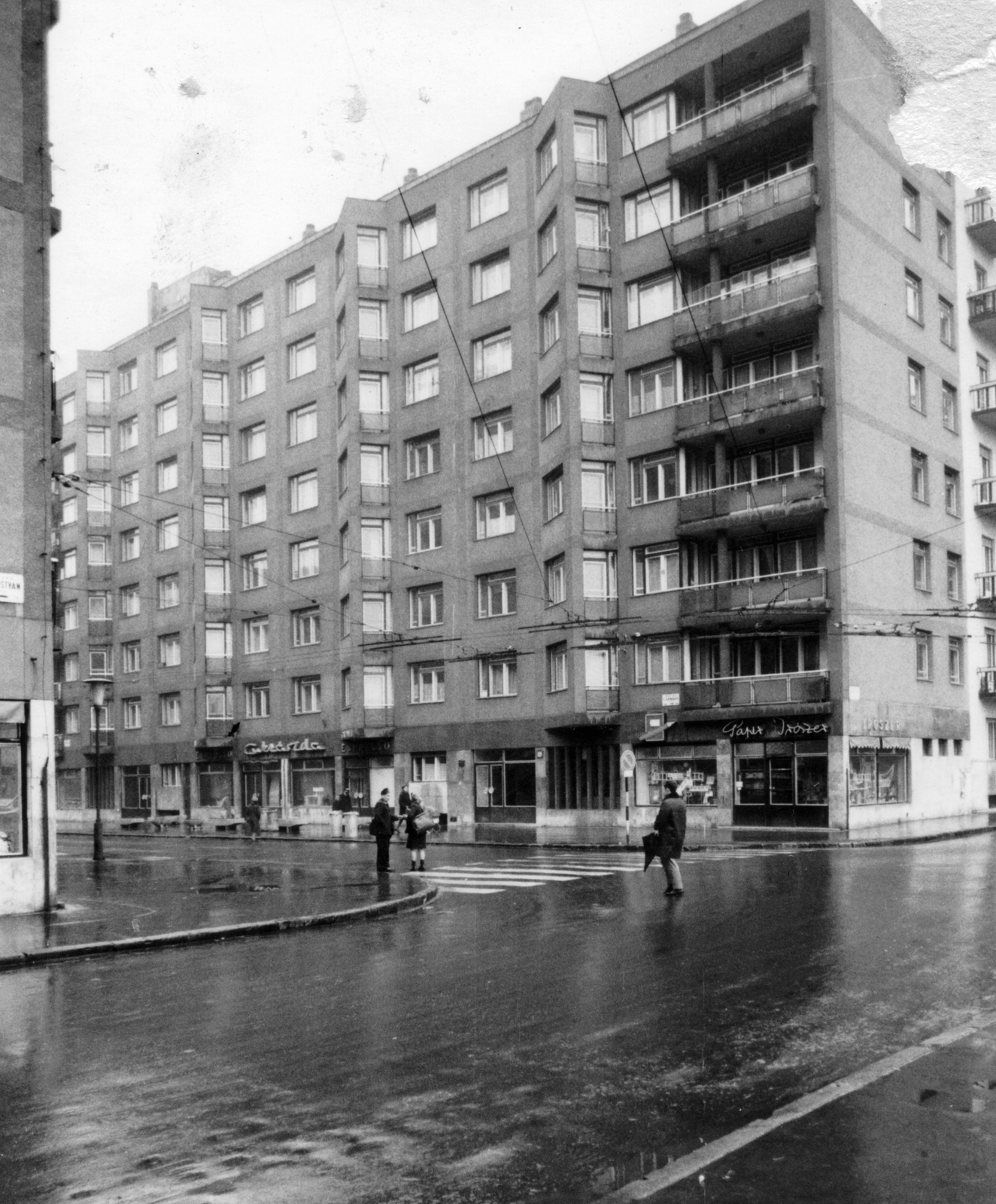 Hungary, Budapest XIII., Csanády utca 28/a-b. a Szent István park felől nézve., 1973, Angyalföldi Helytörténeti Gyűjtemény, street view, Budapest, Fortepan #39650