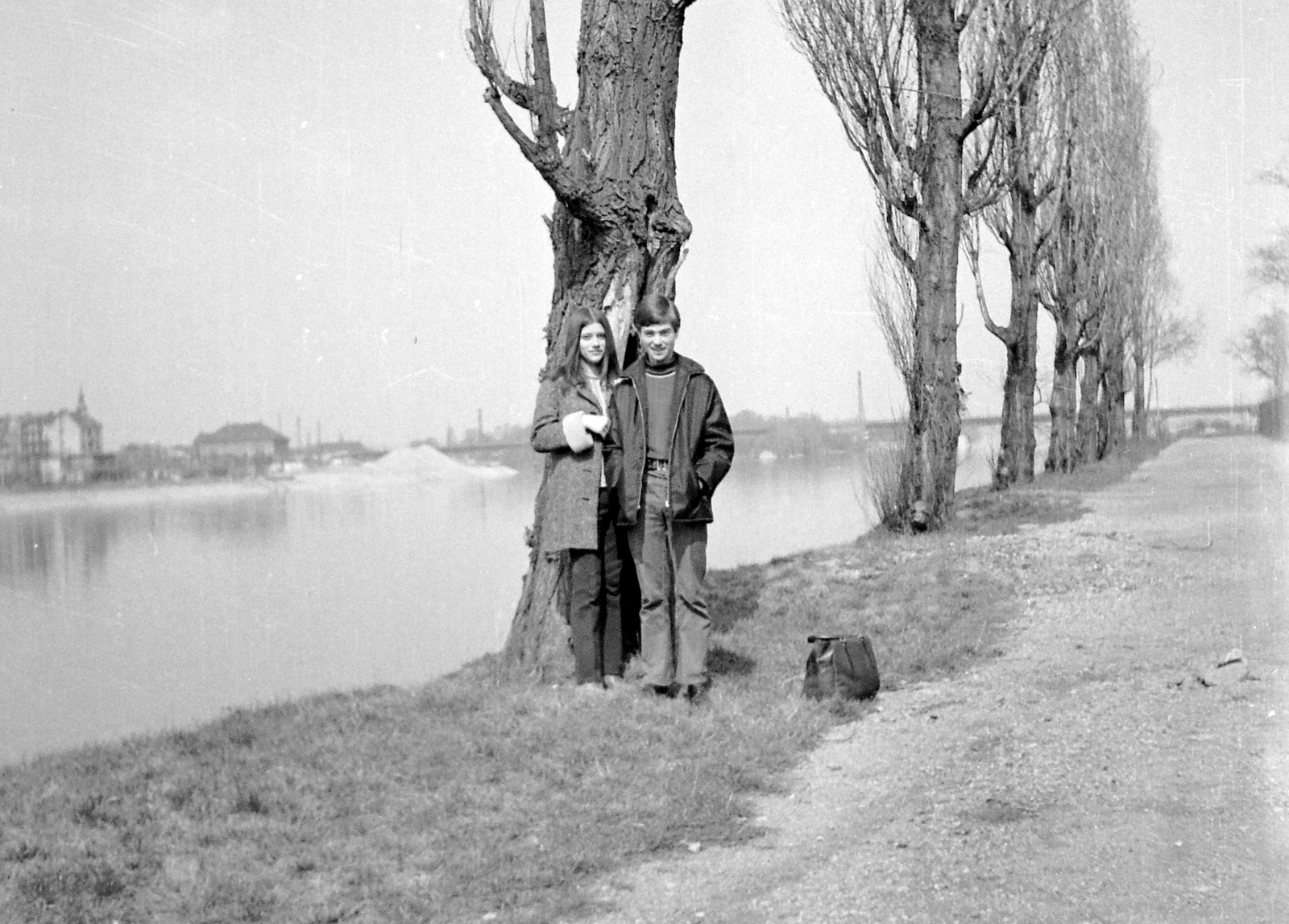 Hungary, Margit Islands, Budapest, háttérben a Hajógyári-sziget és az Árpád híd., 1969, Fortepan, Fortepan #4030