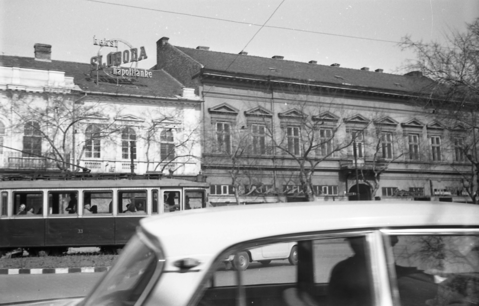 Serbia, Subotica, Szabadság tér (Trg Slobode)., 1971, Varga János, Yugoslavia, tram, Fortepan #40319