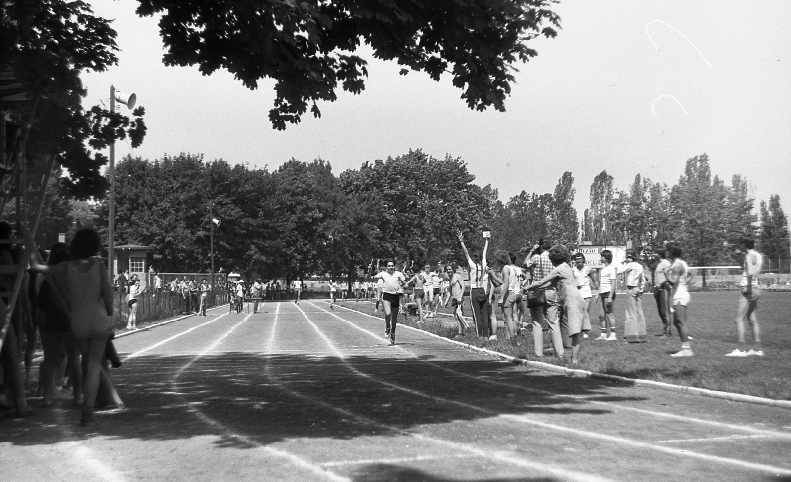 Hungary, Szeged, SZVSE pálya., 1980, Varga János, competition, running, athletics, competitive running, Fortepan #40377