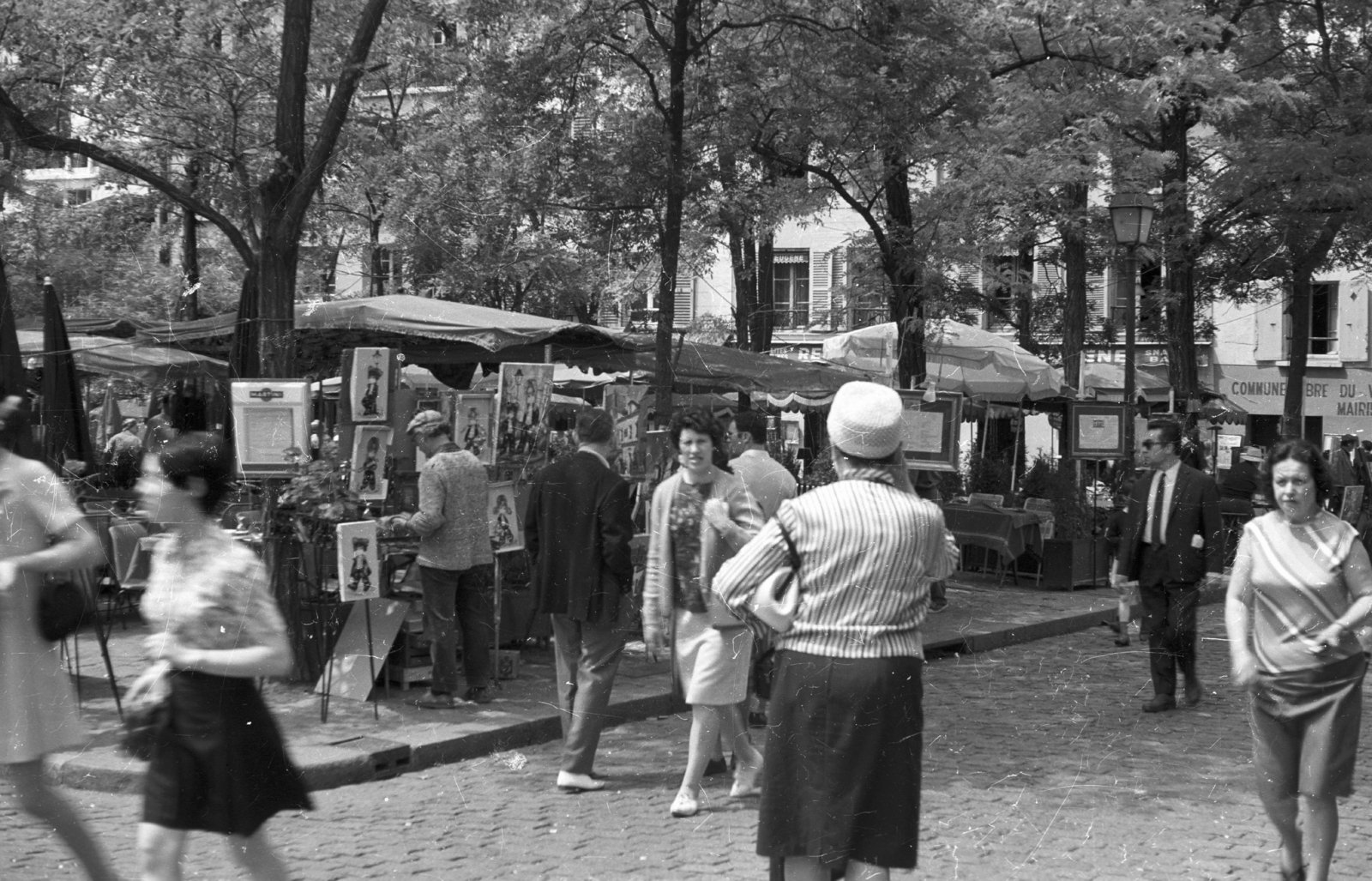 France, Paris, Place du Tertre., 1969, Fortepan, Fortepan #40539