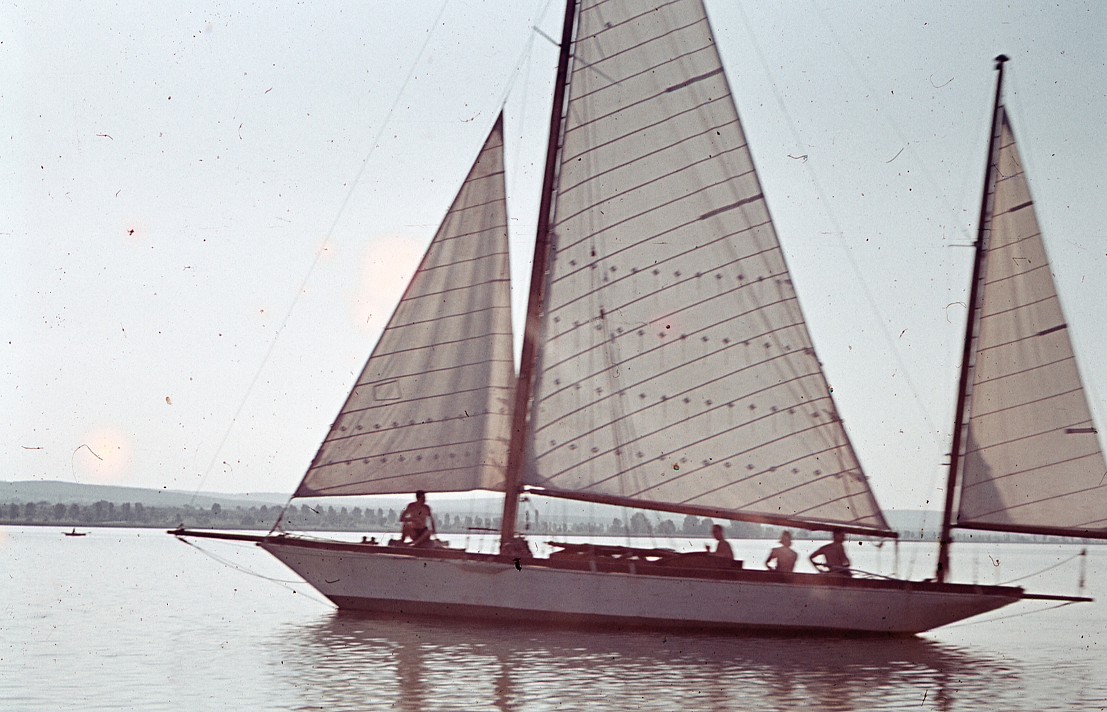 Hungary,Lake Balaton, 50-es cirkáló., 1940, Ember Károly dr., colorful, cruiser, Fortepan #40806
