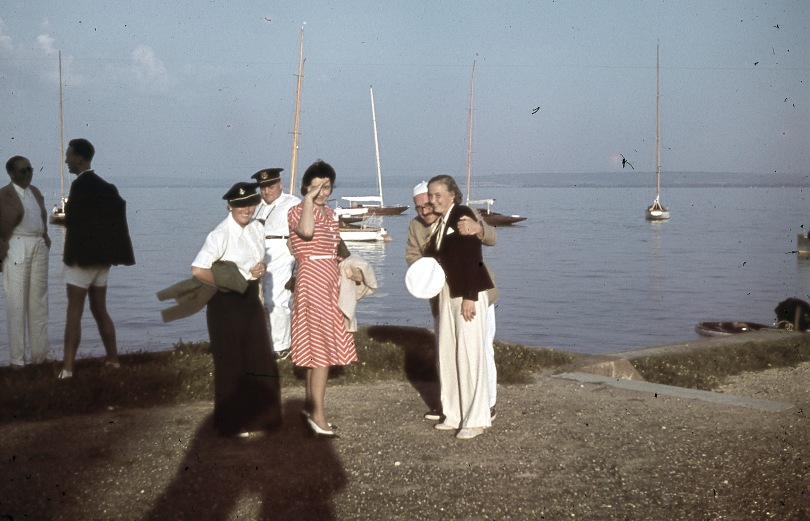 Hungary,Lake Balaton, 1941, Ember Károly dr., colorful, Fortepan #40819