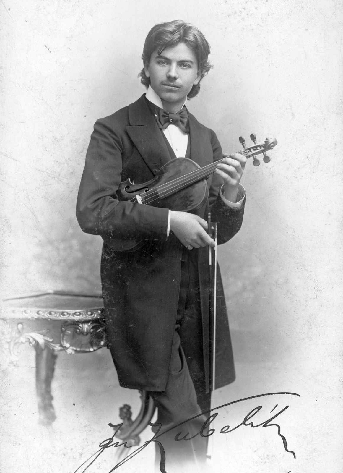 Jan Kubelík (1880-1940) cseh hegedűművész és zeneszerző., 1900, SK, celebrity, music, musical instrument, violin, Fortepan #40923