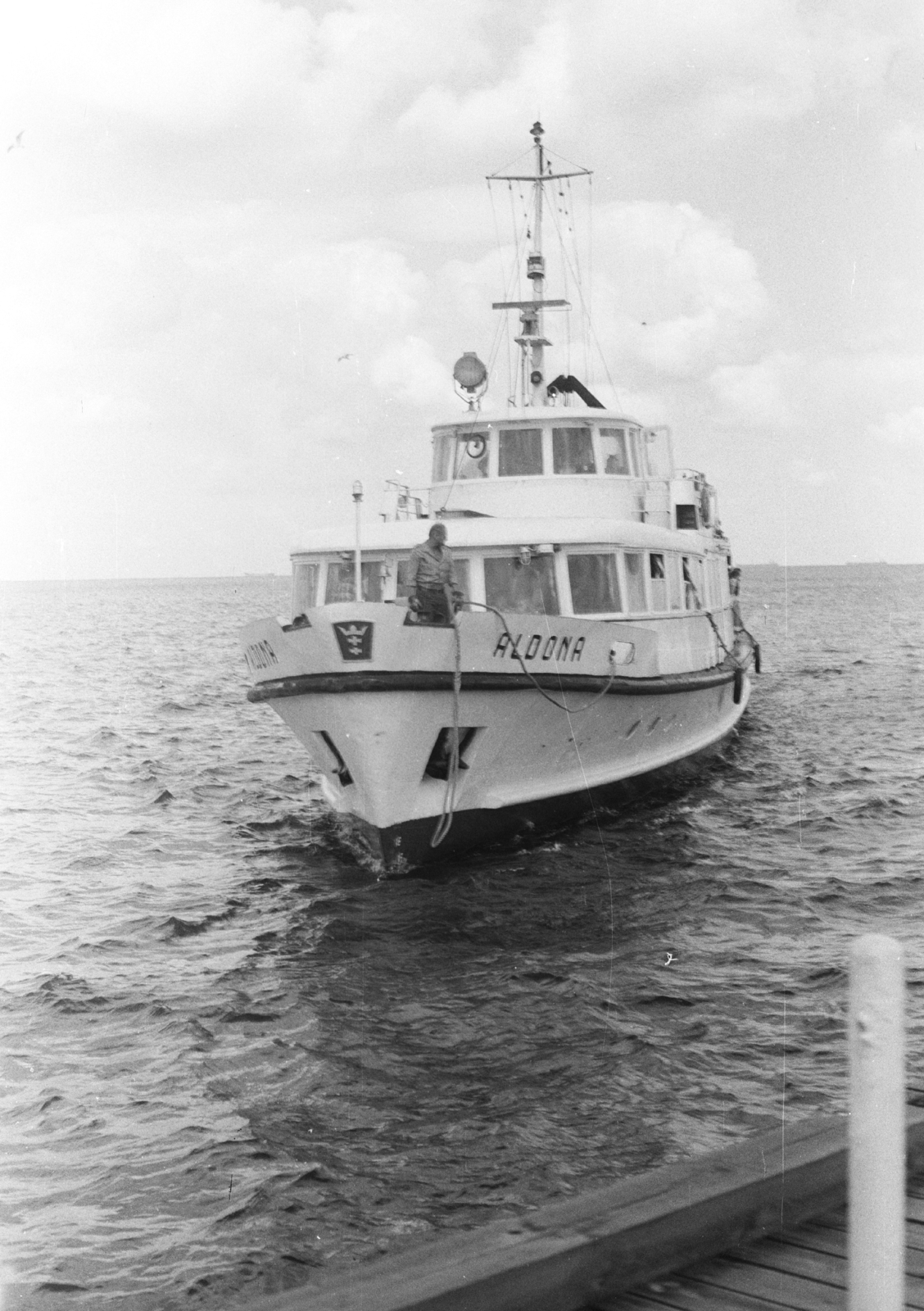 Poland, Sopot, az Aldona lengyel motoros személyszállító hajó a móló mellett., 1978, Fortepan, ship, Aldona-ship, Fortepan #41016
