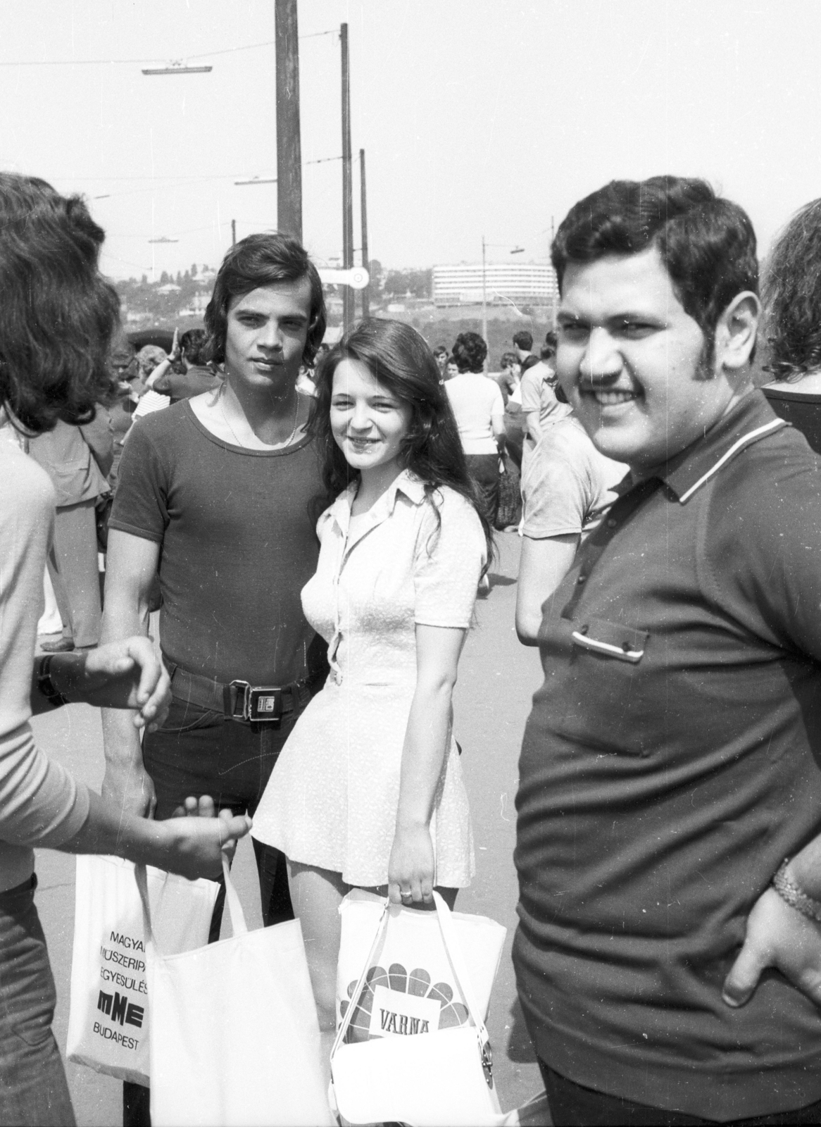 Hungary, Budapest, Margit híd a szigeti lejárónál., 1977, Fortepan, Fortepan #41081