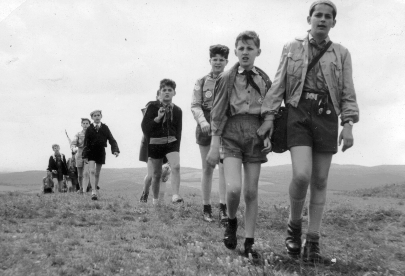 Magyarország, Pilis hegység, 1960, Angyalföldi Helytörténeti Gyűjtemény, úttörő, kirándulás, Fortepan #41392