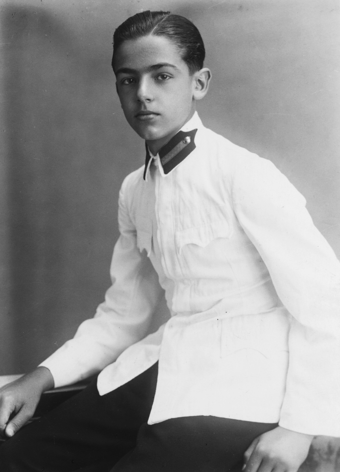 1925, Juli, portrait, uniform, boy, Fortepan #41599