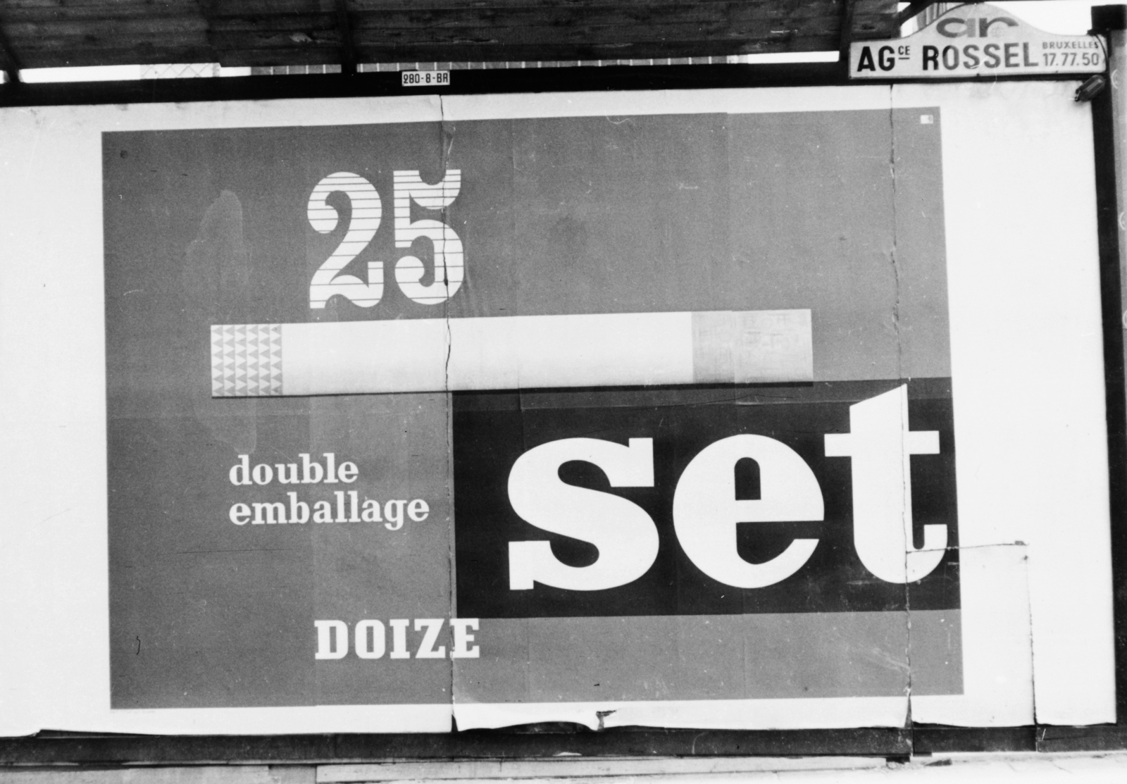 Belgium, Bruxelles, reklámplakát a Rue aux Laines és Rue de Six Aunes körüli építkezések kerítésén., 1963, Fortepan, ad, poster, Fortepan #41760