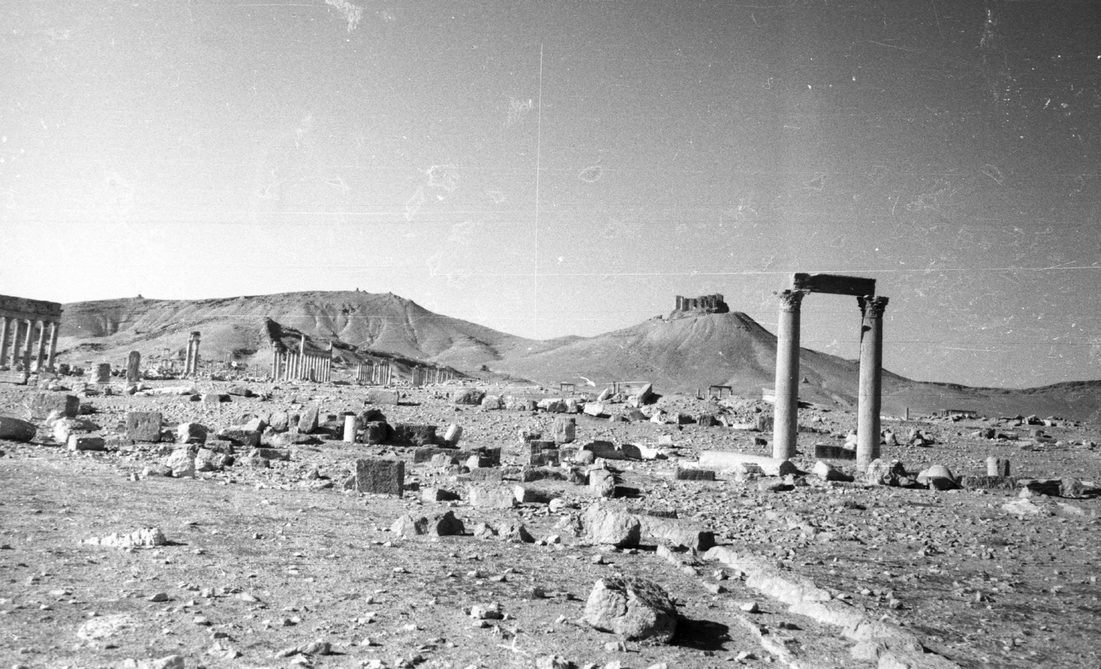 Syria, Palmyra, az ókori Palmüra romjai., 1965, MZSL/Ofner Károly, desert, ancient culture, Fortepan #41942