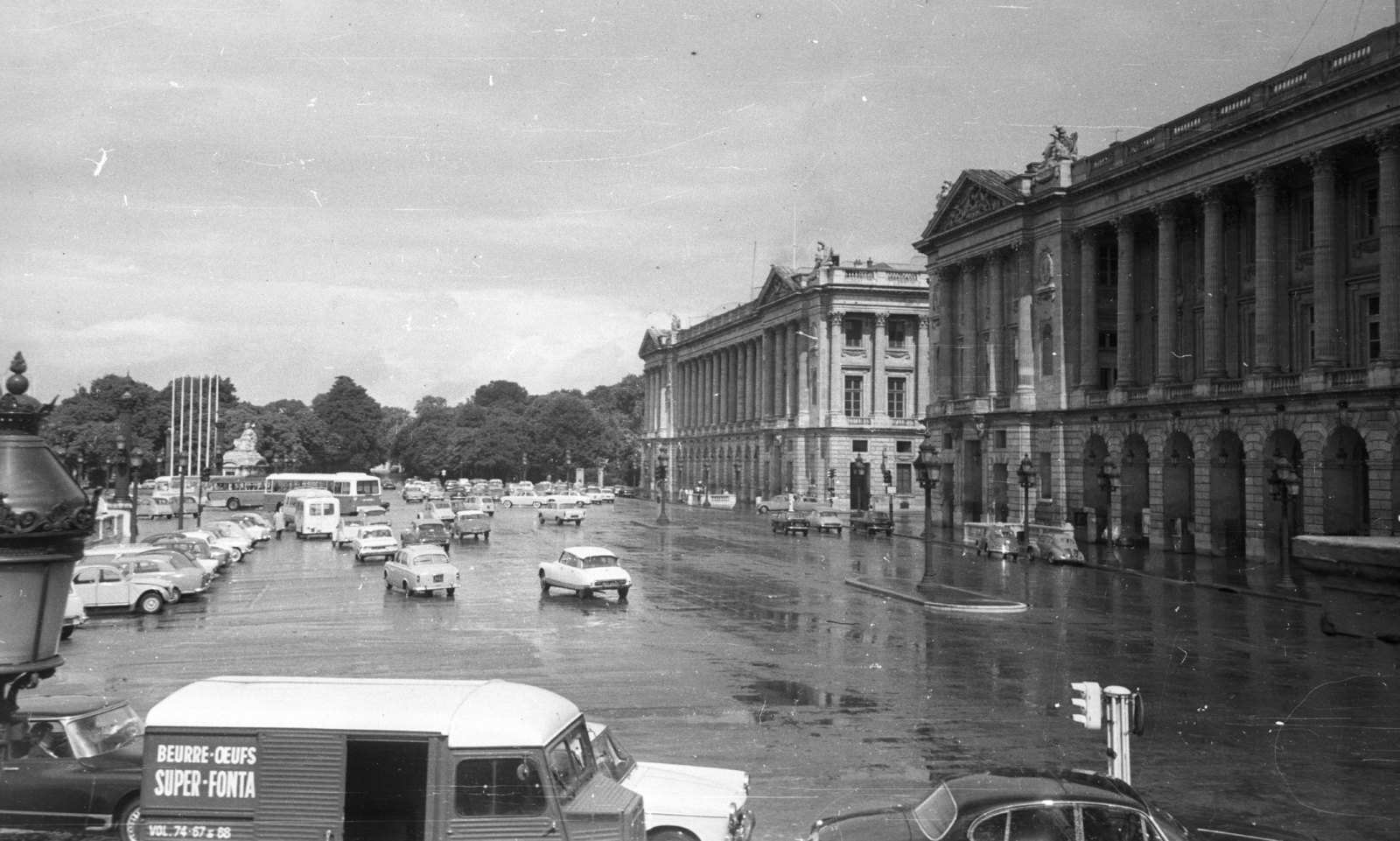 France, Paris, Place de la Concorde., 1964, MZSL/Ofner Károly, hotel, public building, Louis-François Trouard-design, Ange-Jacques Gabriel-design, Fortepan #41988