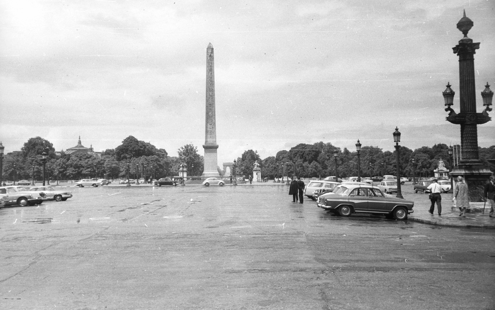 France, Paris, Place de la Concorde az obeliszkkel., 1964, MZSL/Ofner Károly, Obelisk, Fortepan #41990