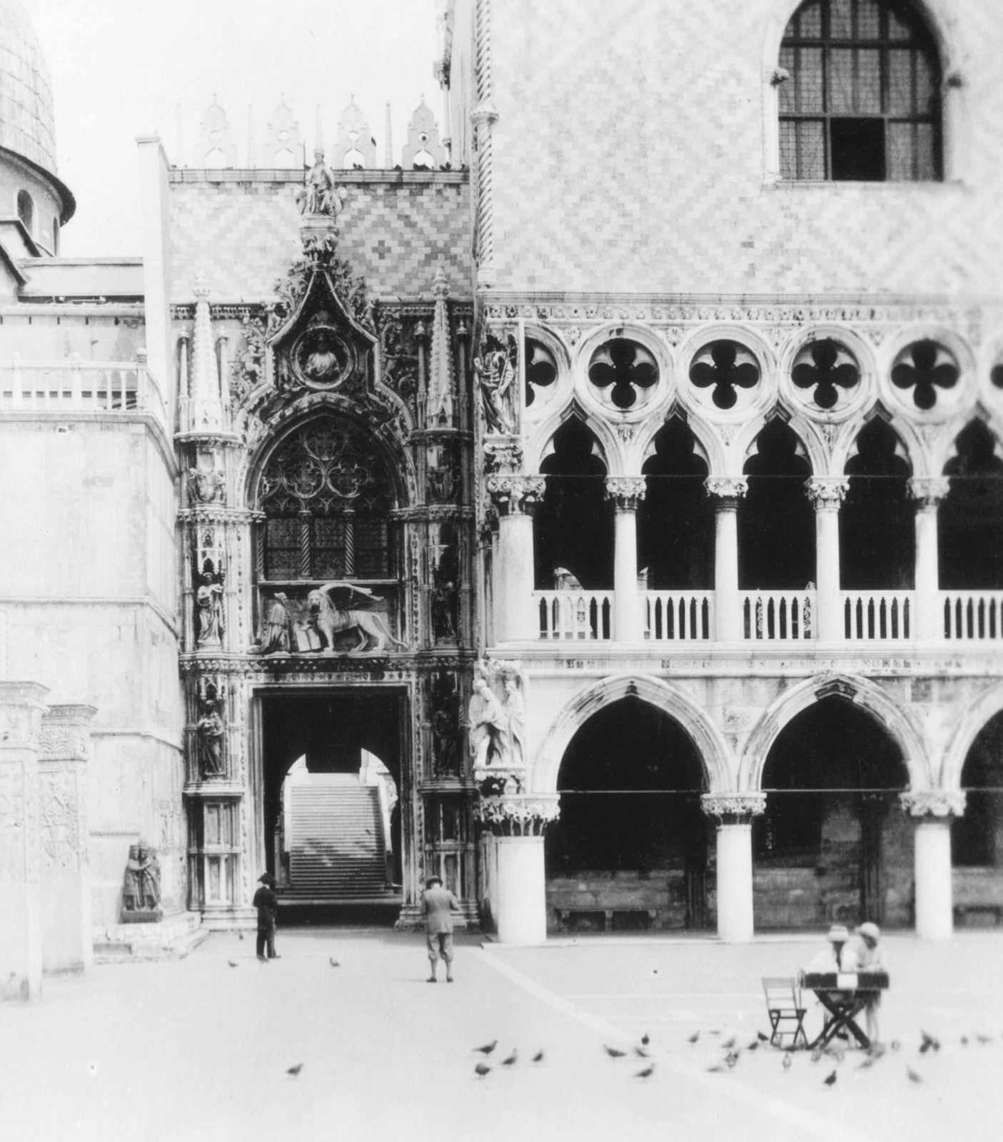 Italy, Venice, Szent Márk tér., 1930, MZSL/Ofner Károly, winged lion-portrayal, Fortepan #42356