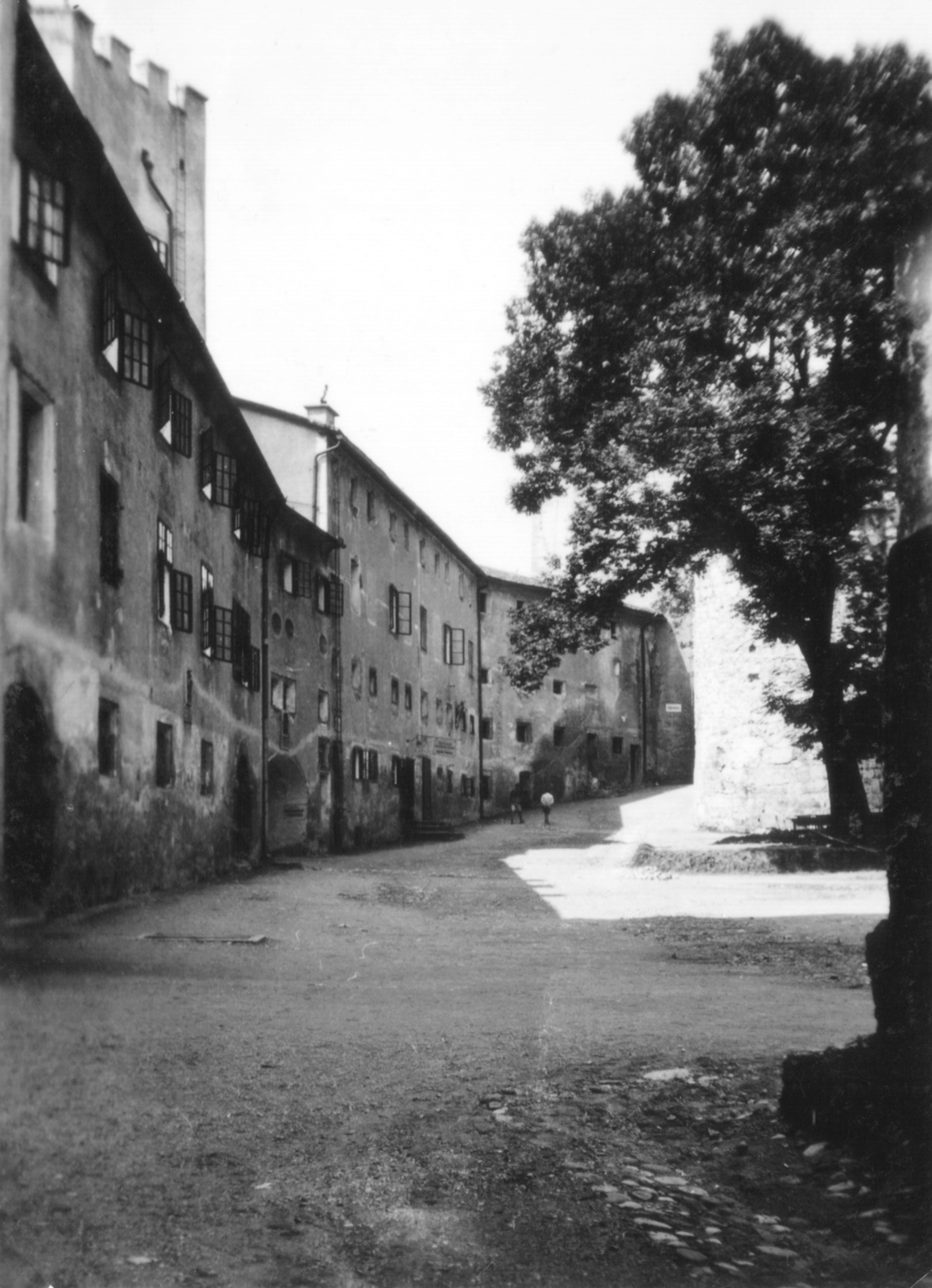 Ausztria, Salzburg, Hohensalzburg vára, balra fent a Reckturm látszik., 1935, MZSL/Ofner Károly, utcakép, Fortepan #42417