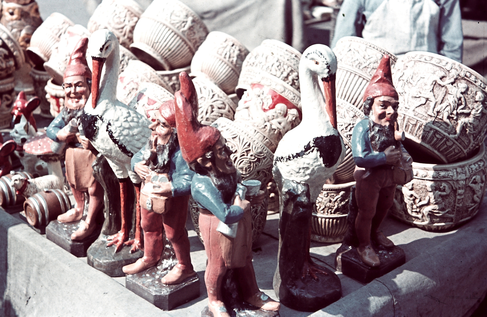 1939, Konok Tamás id, art, colorful, market, gnome, Fortepan #42578