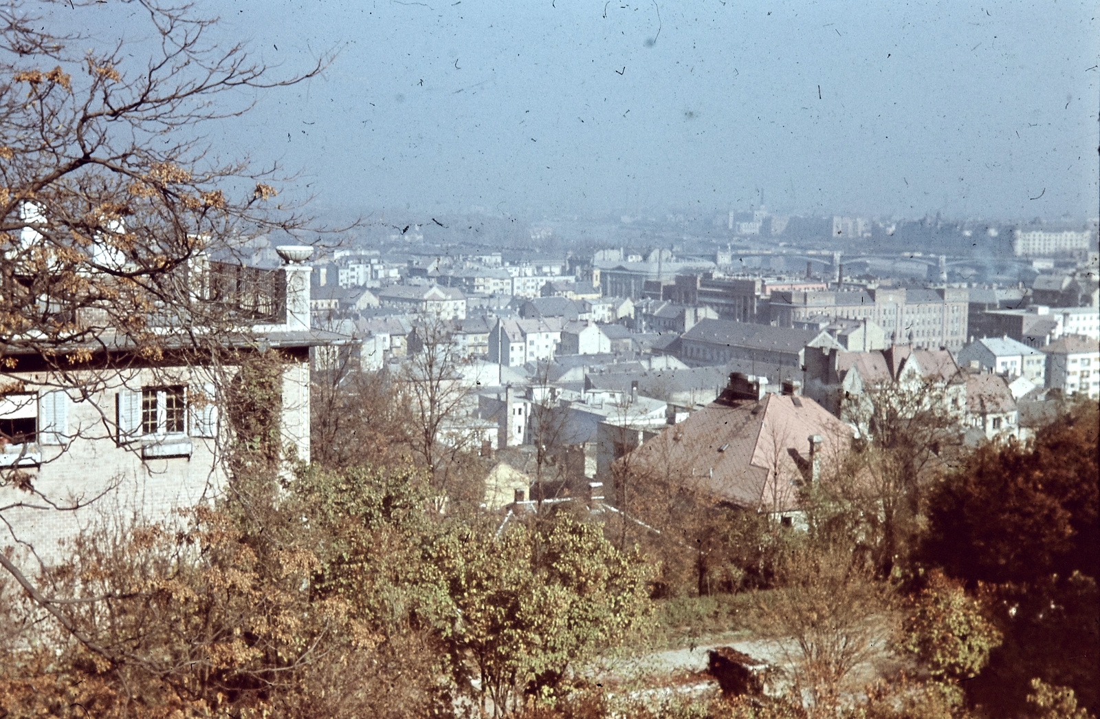 Hungary, Budapest I., Víziváros a Hunfalvy utca felől., 1941, Konok Tamás id, colorful, autumn, picture, Budapest, Fortepan #42665