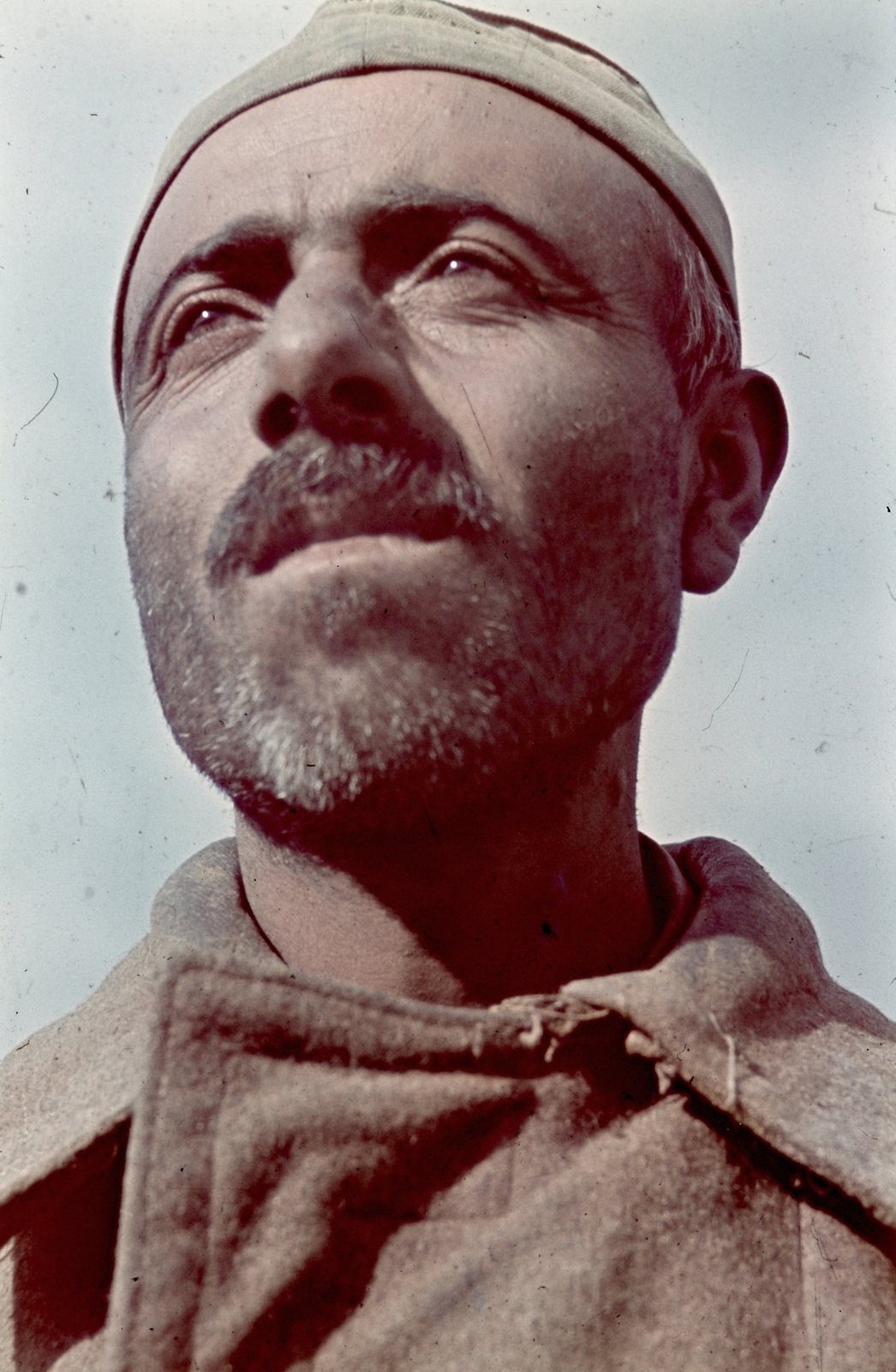 1942, Konok Tamás id, portré, keleti front, színes, második világháború, hadifogoly, Fortepan #42733