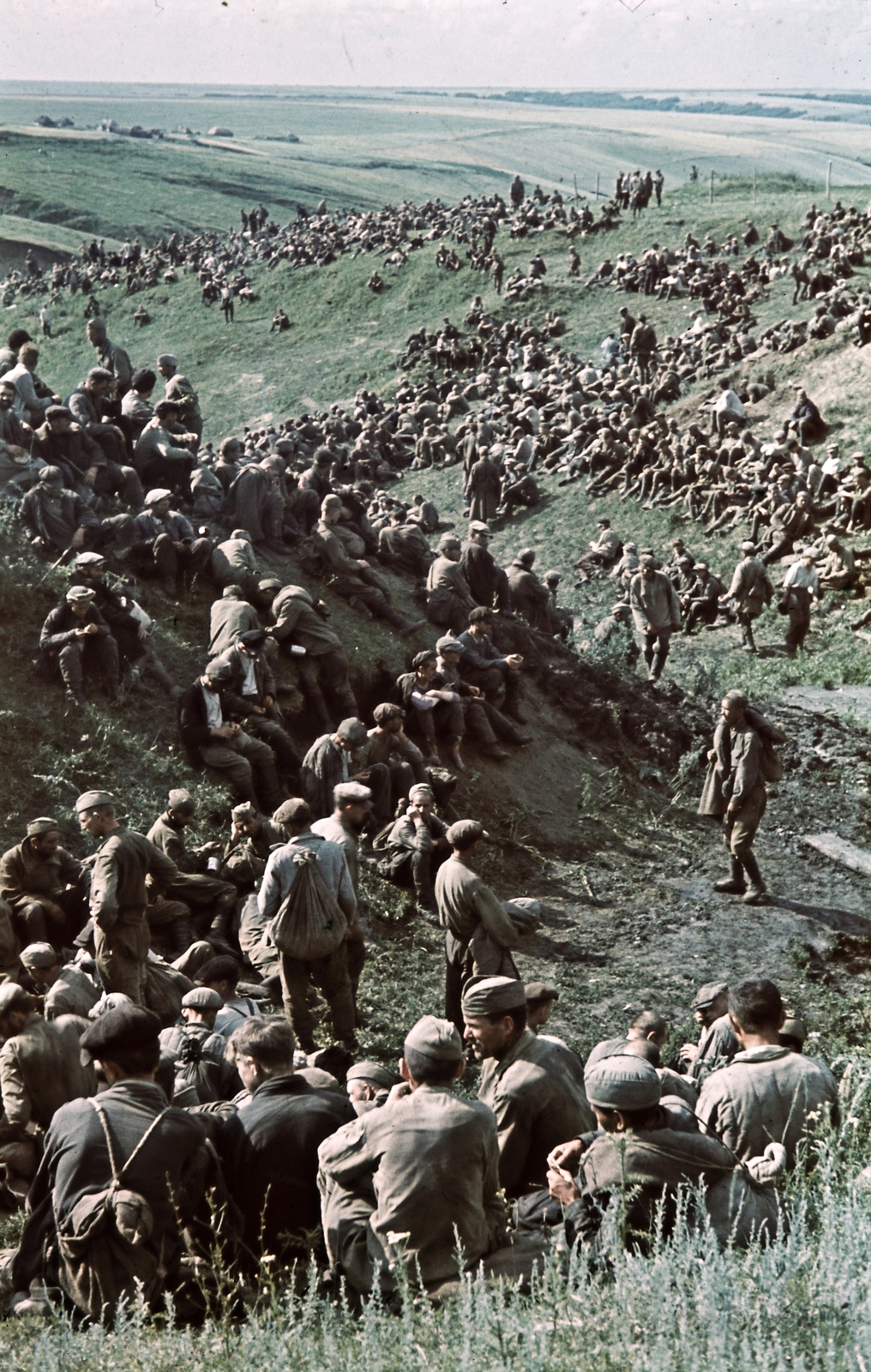 1942, Konok Tamás id, színes, második világháború, hadifogoly, szovjet katona, Fortepan #42752