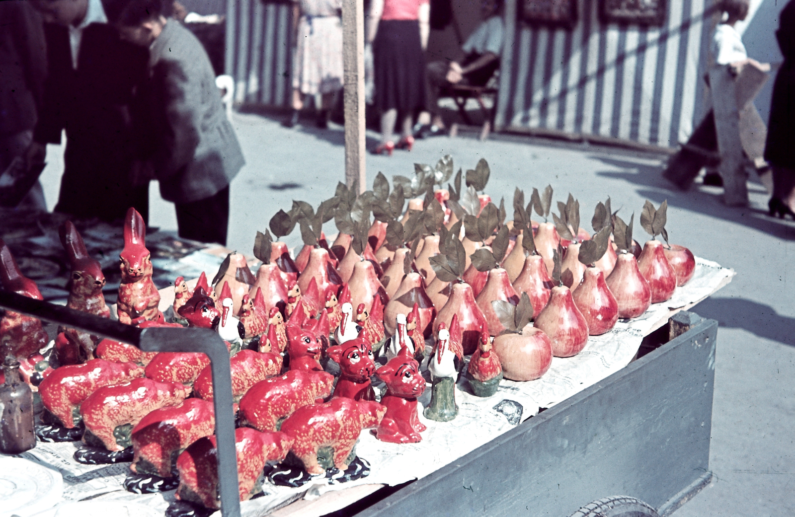 1939, Konok Tamás id, colorful, market, Fortepan #42787