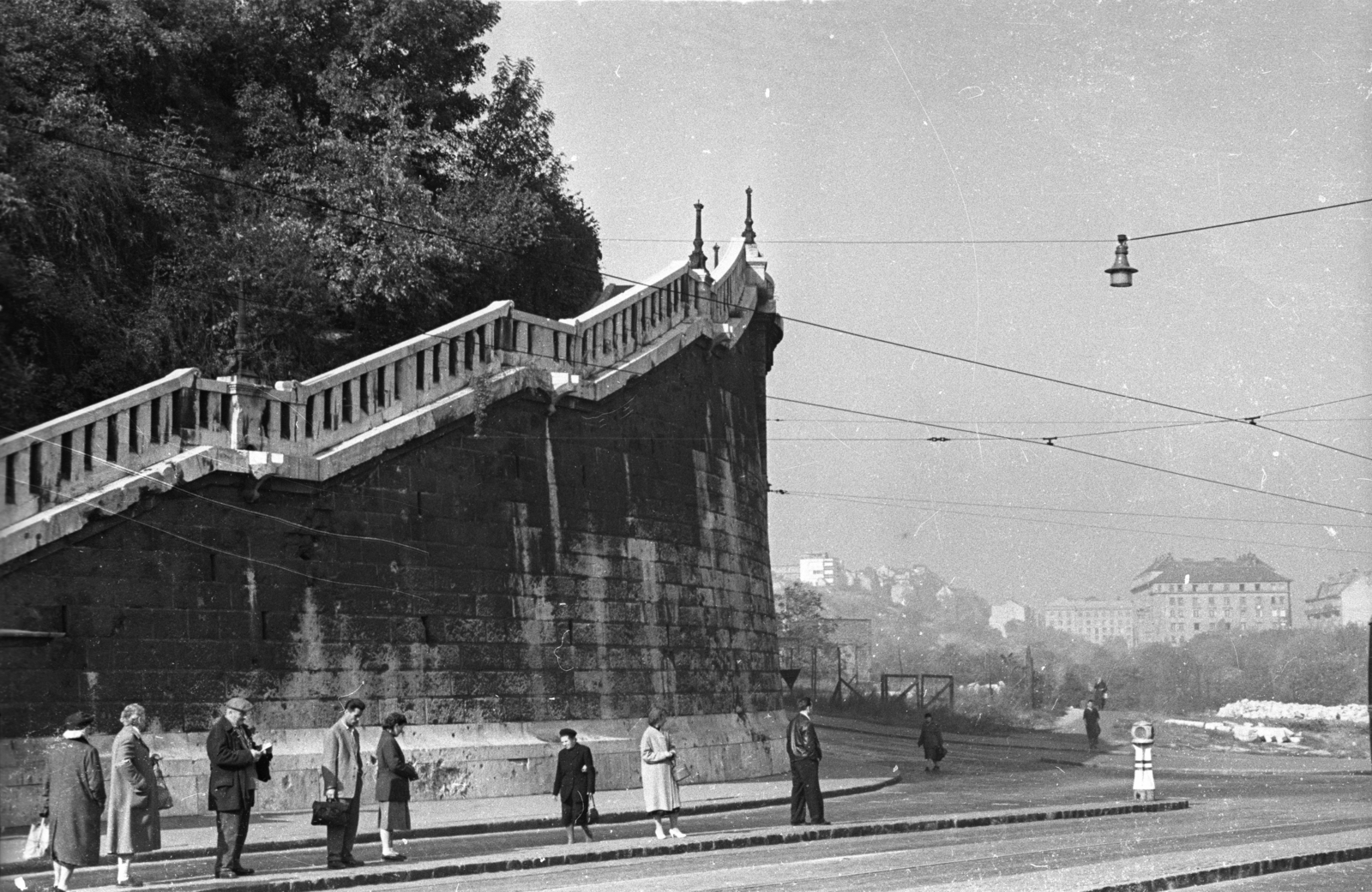 Hungary, Budapest I., Döbrentei tér, Szent Gellért lépcső., 1962, UVATERV, Budapest, Fortepan #4279