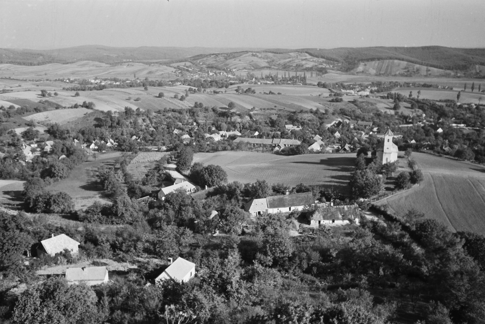 Hungary, Csesznek, látkép a várból., 1941, Konok Tamás id, picture, Fortepan #42855