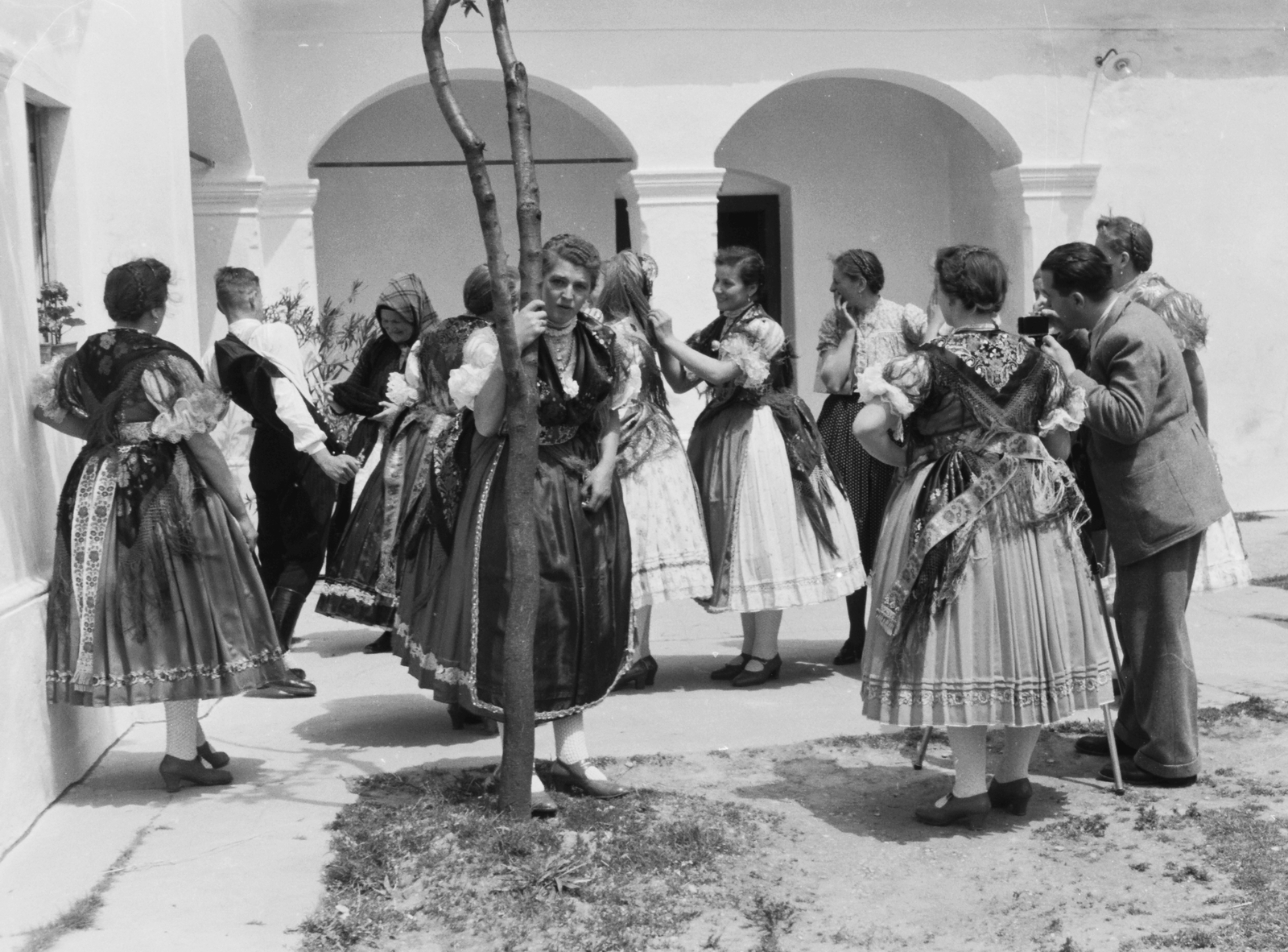1939, Konok Tamás id, folk costume, Rábaköz folk costume, Fortepan #42943