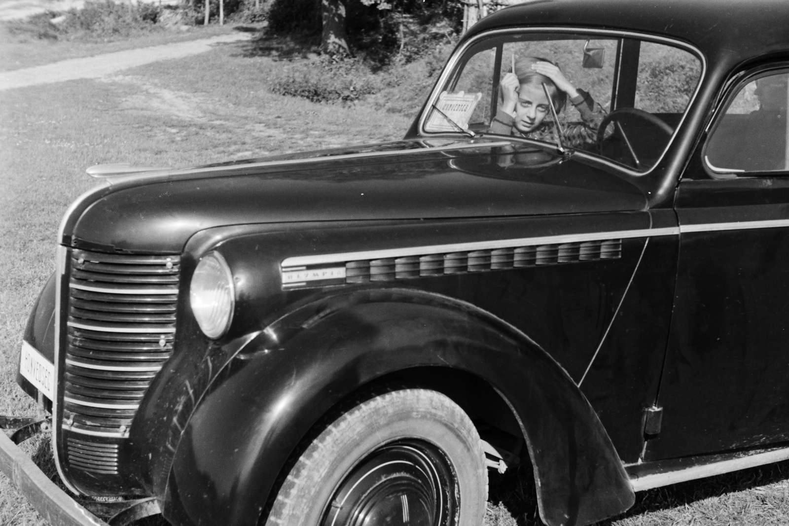 Opel Olympia (1937-1940) típusú személygépkocsi., 1941, Konok Tamás id, közlekedés, jármű, német gyártmány, Opel-márka, Opel Olympia OL38, Fortepan #43200