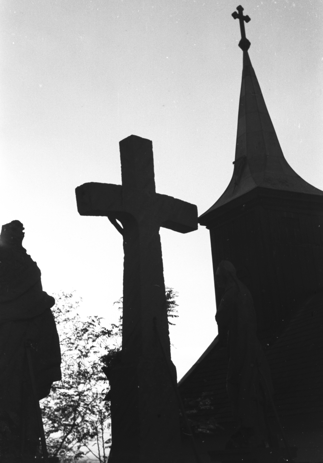 Templom:, 1940, Konok Tamás id, church, cross, Fortepan #43235