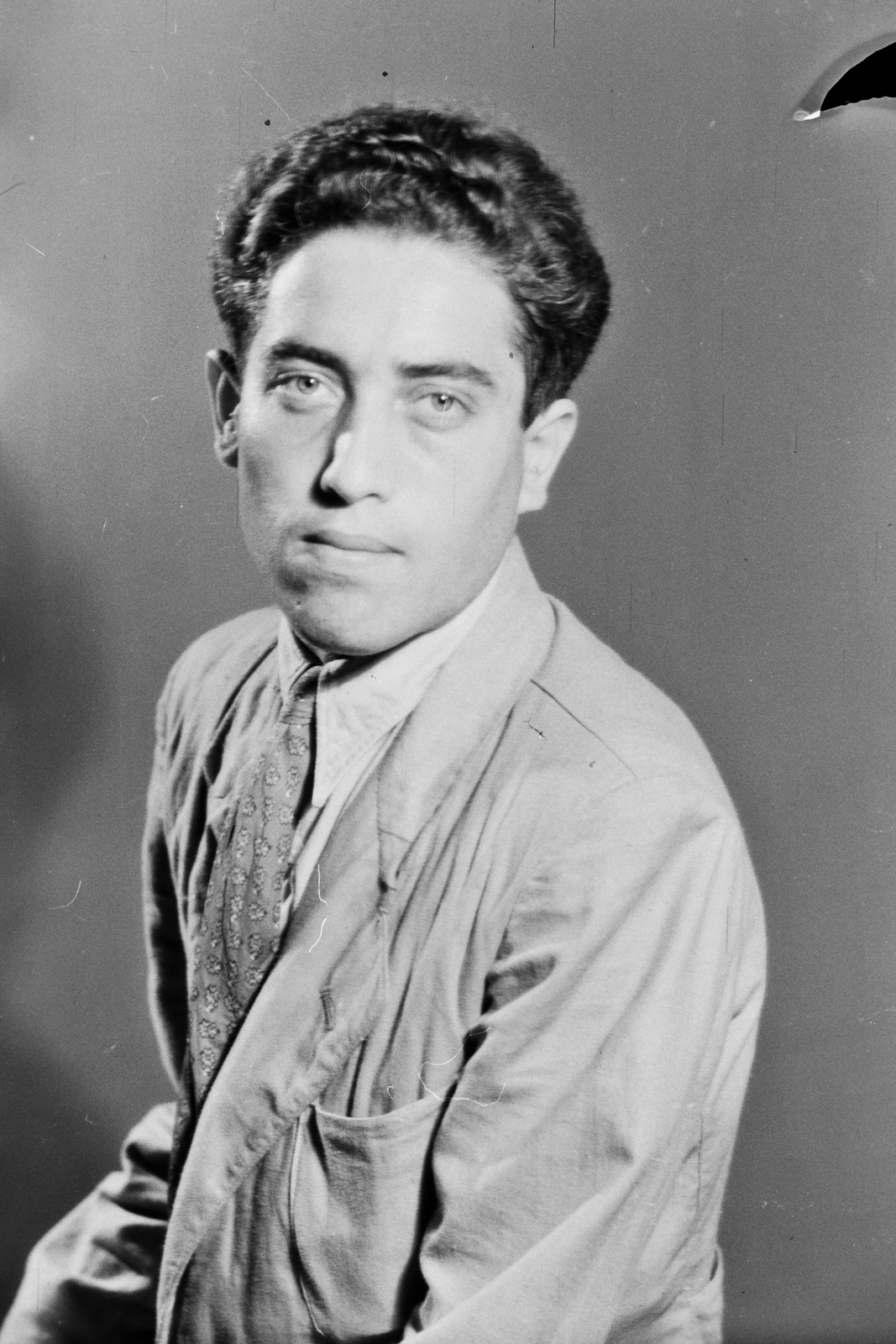 1962, Konok Tamás id, portrait, man, Fortepan #43288